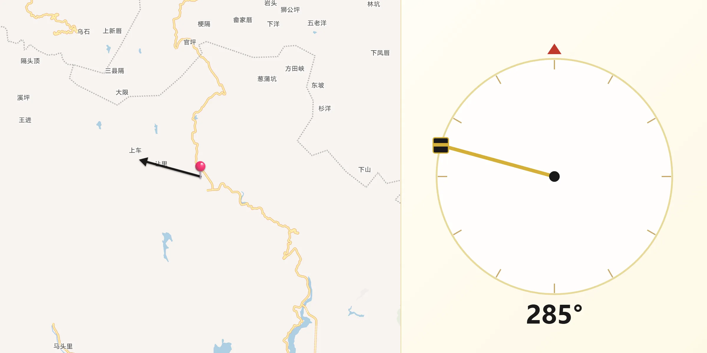 从白云朝向麦加的方向