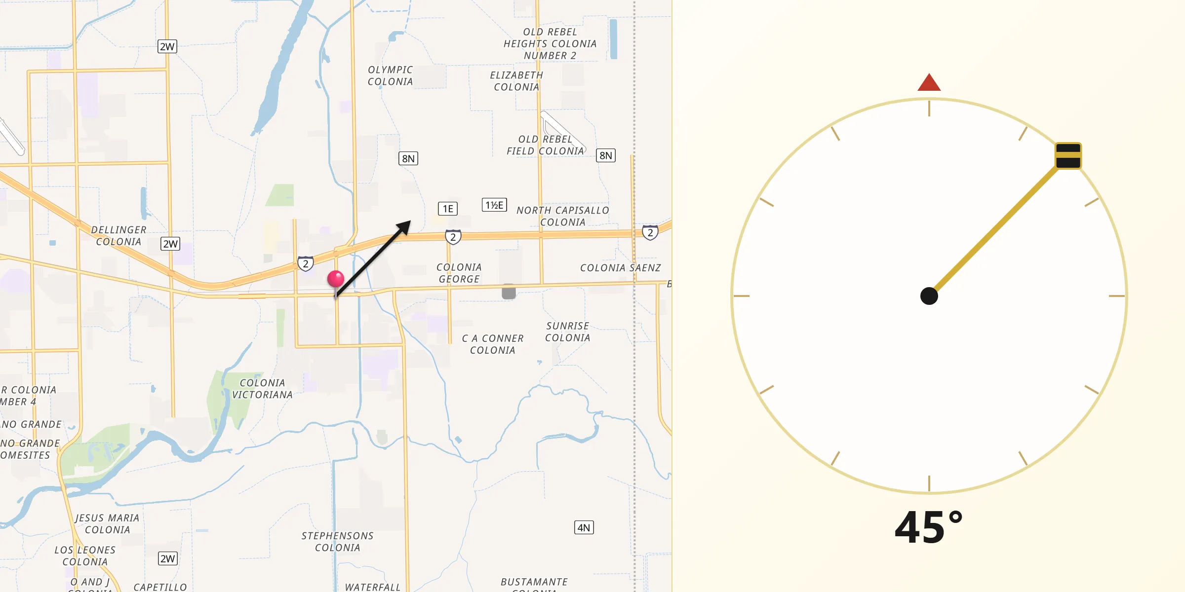 Qibla Direction from Mercedes