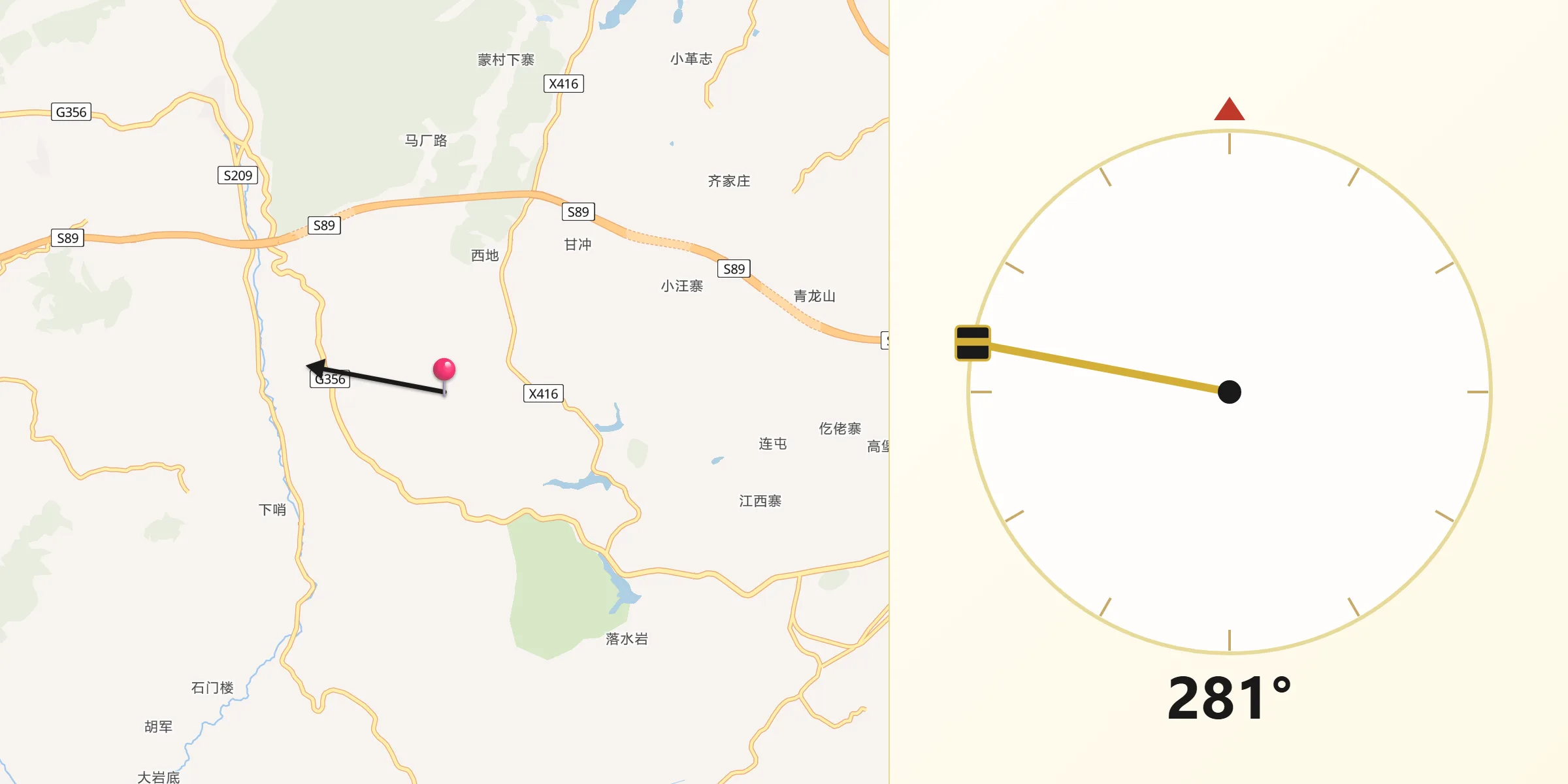 从西地朝向麦加的方向