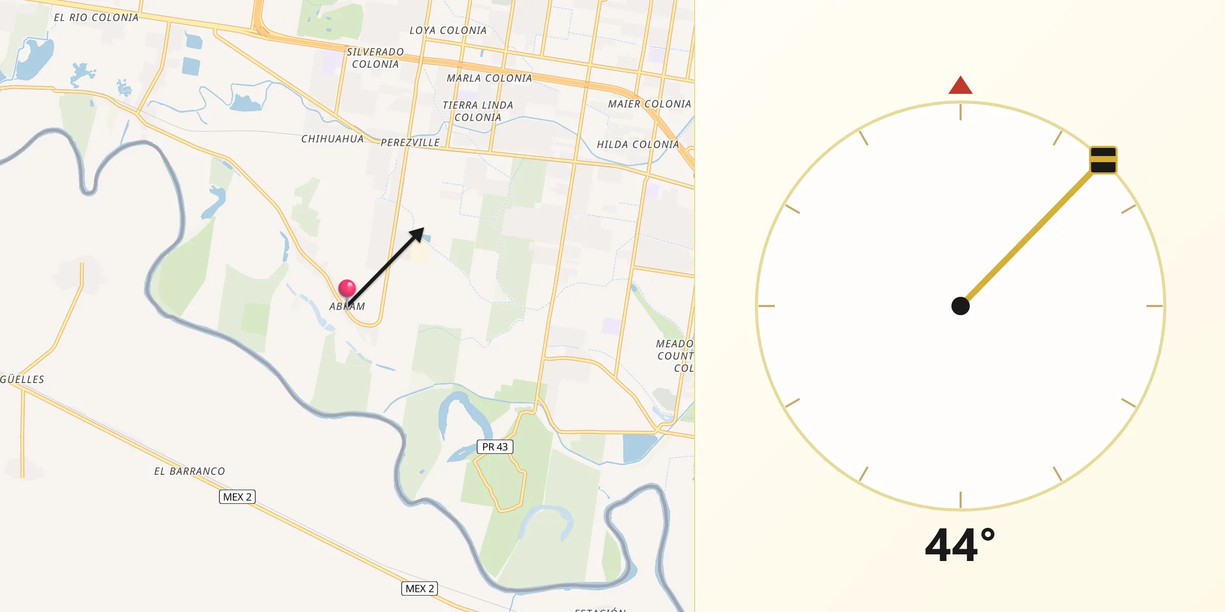 Qibla Direction from Abram