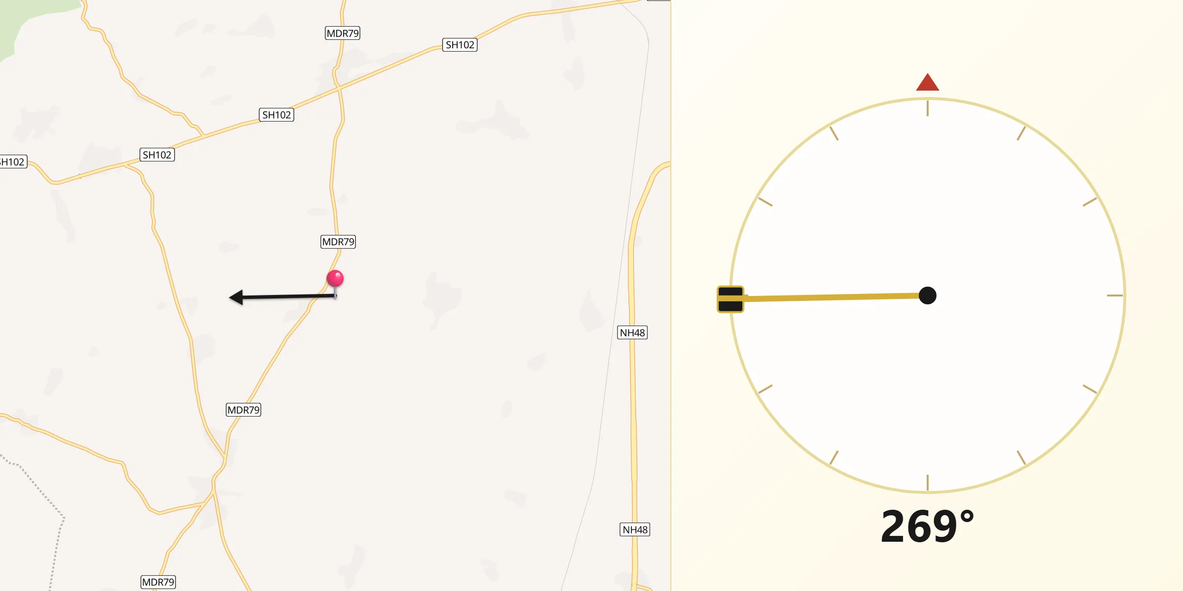Qibla Direction from Ajmer