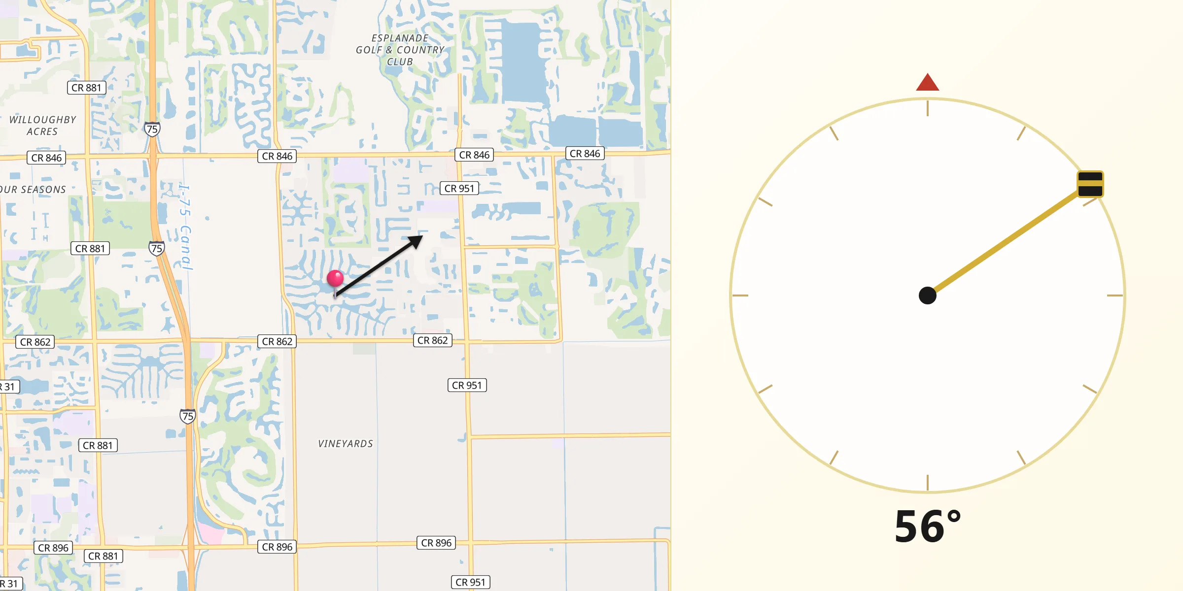 Qibla Direction from Island Walk