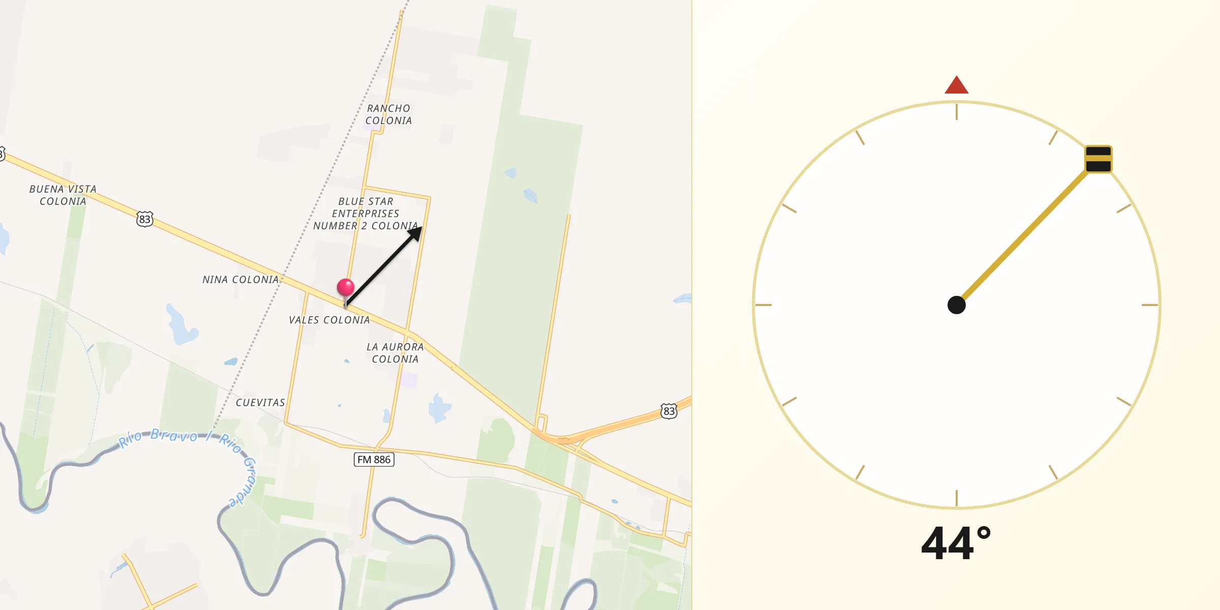Qibla Direction from Sullivan City