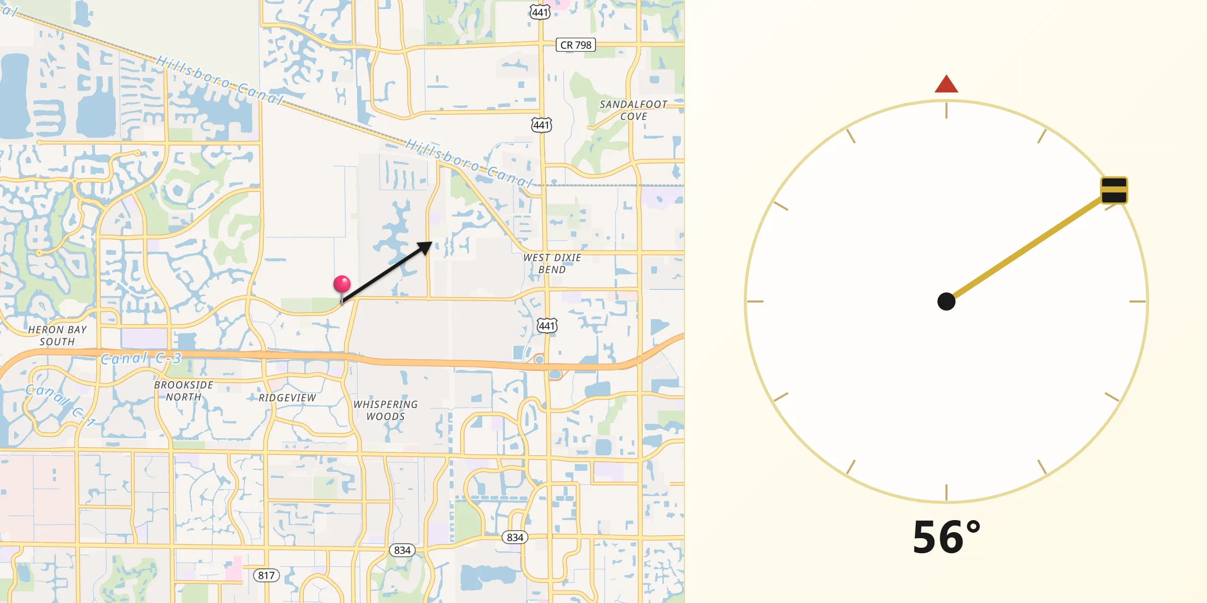 Qibla Direction from Parkland