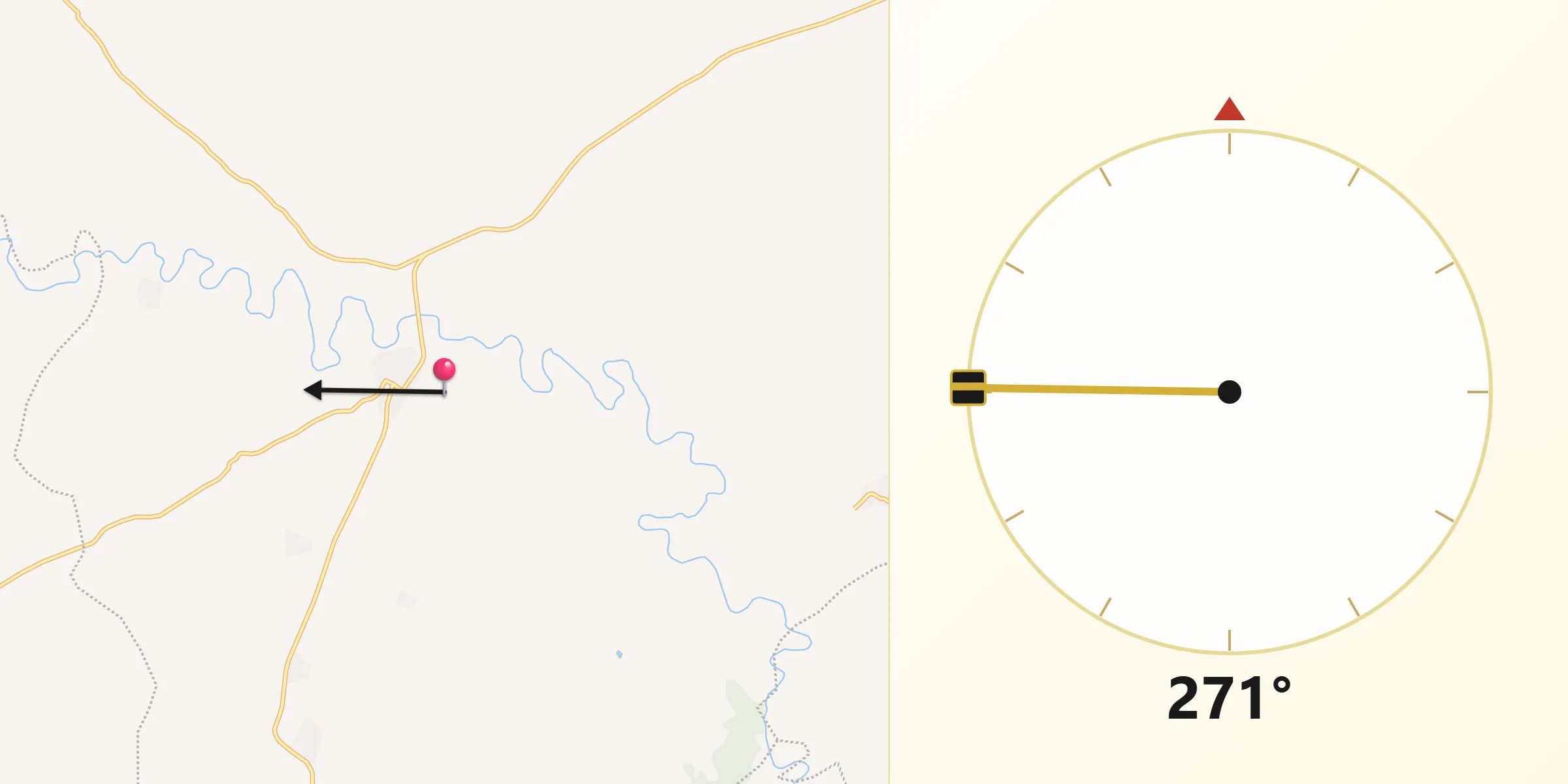 Derapur سے مکہ کی سمت