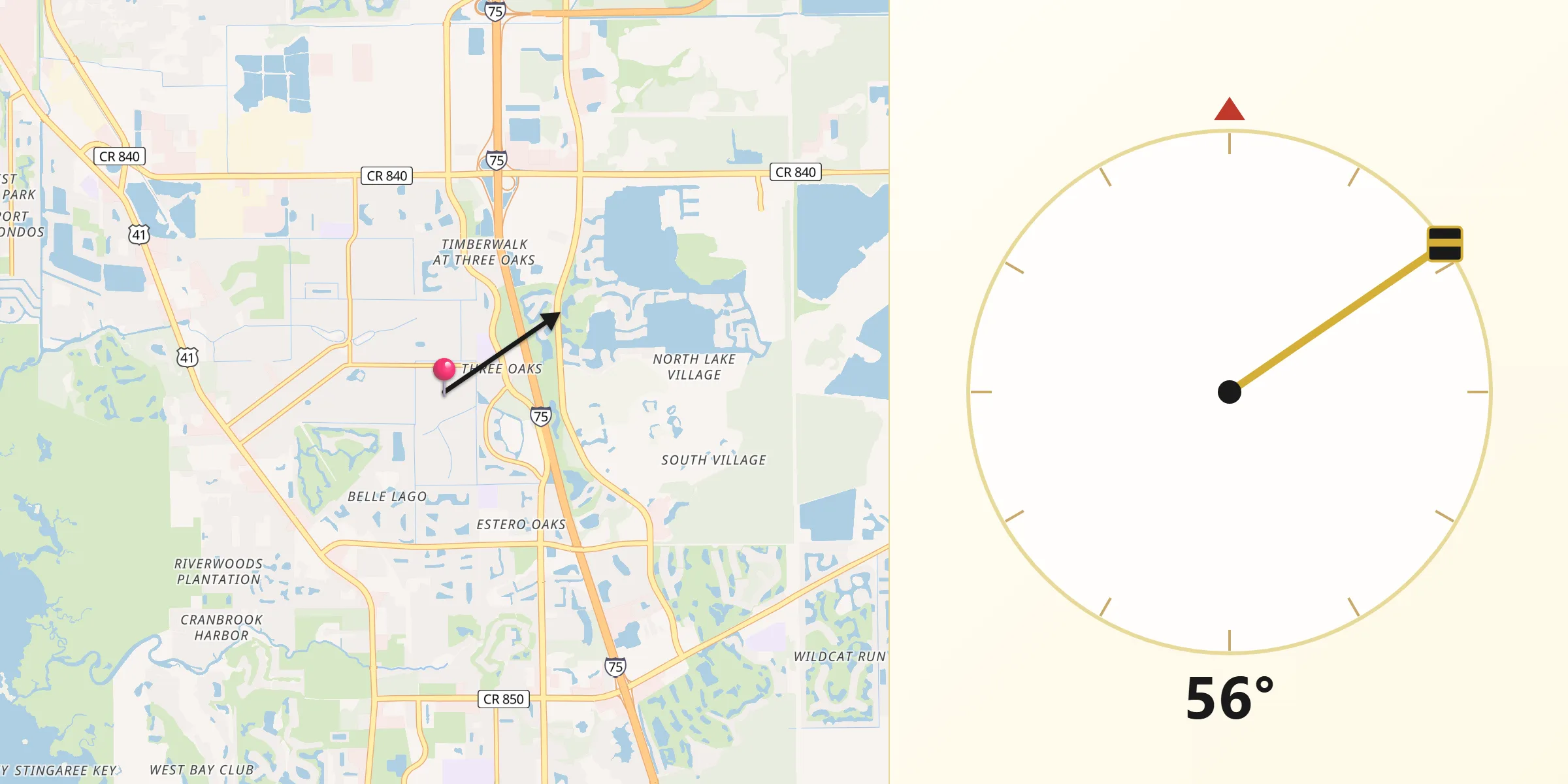Qibla Direction from San Carlos Park