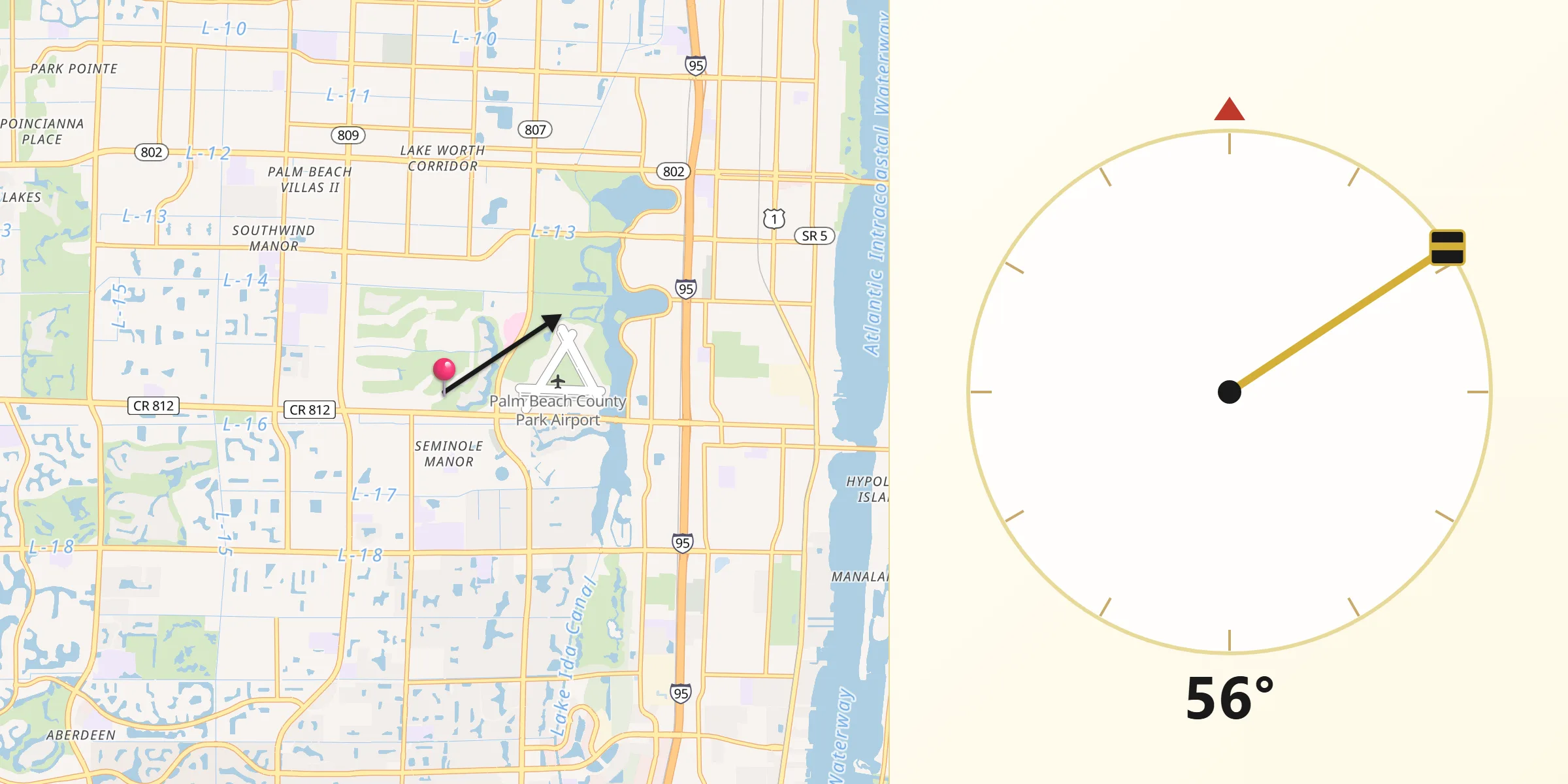 Qibla Direction from Atlantis