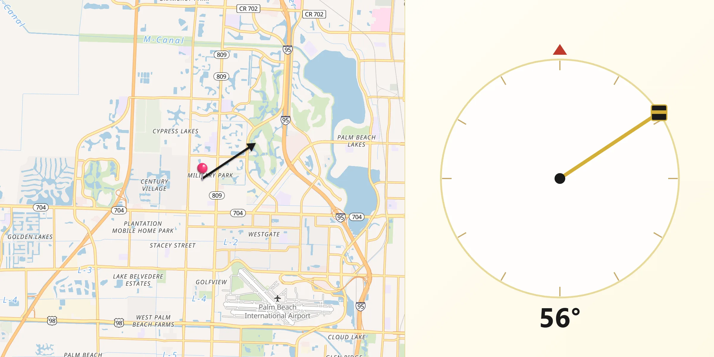 Qibla Direction from Schall Circle