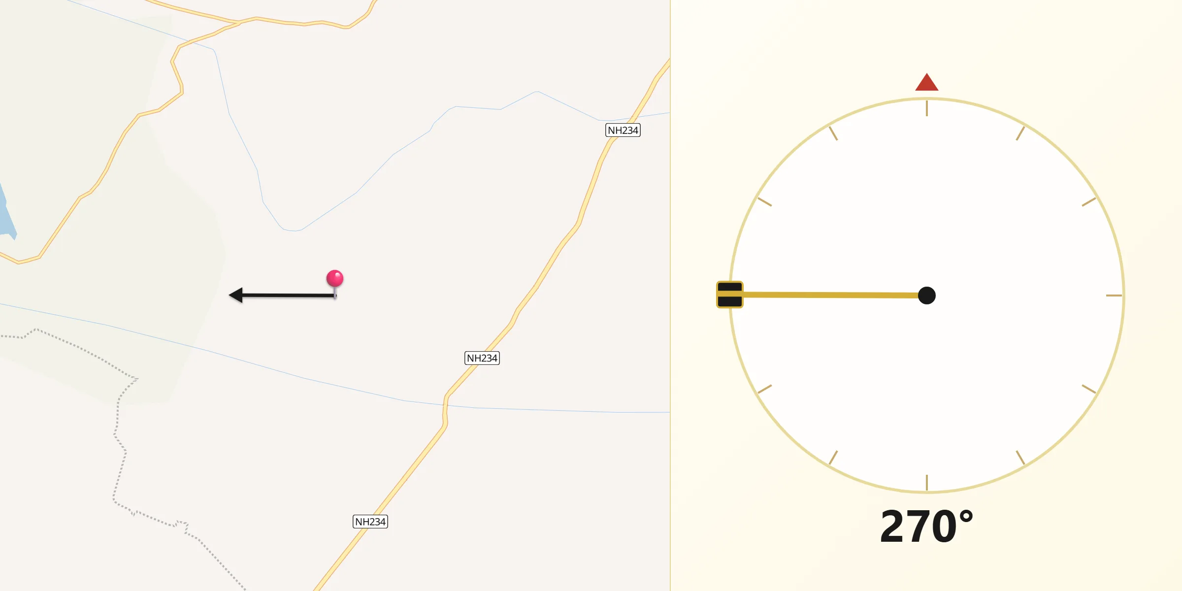 Haraipur से मक्का की दिशा