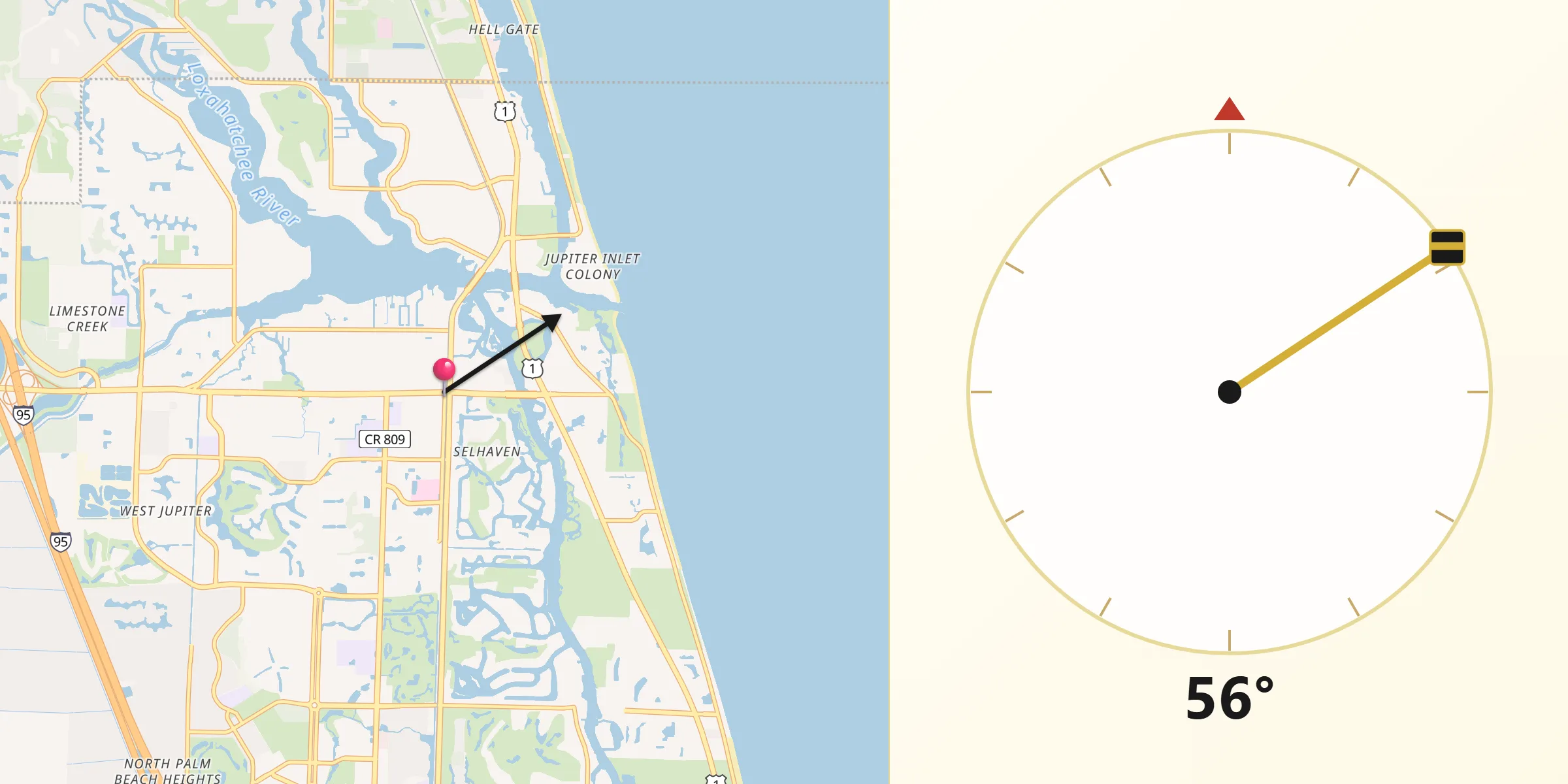 Qibla Direction from Jupiter