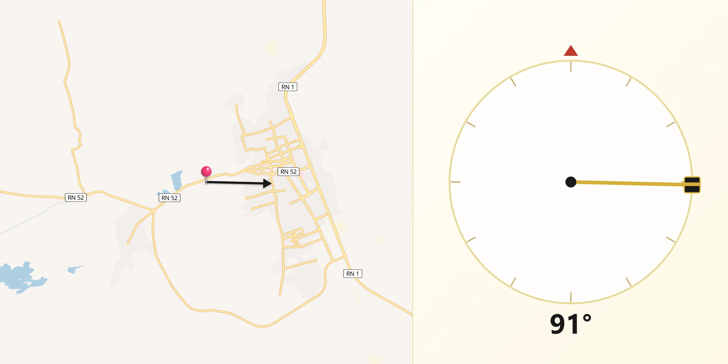 اتجاه القبلة من عين صالح