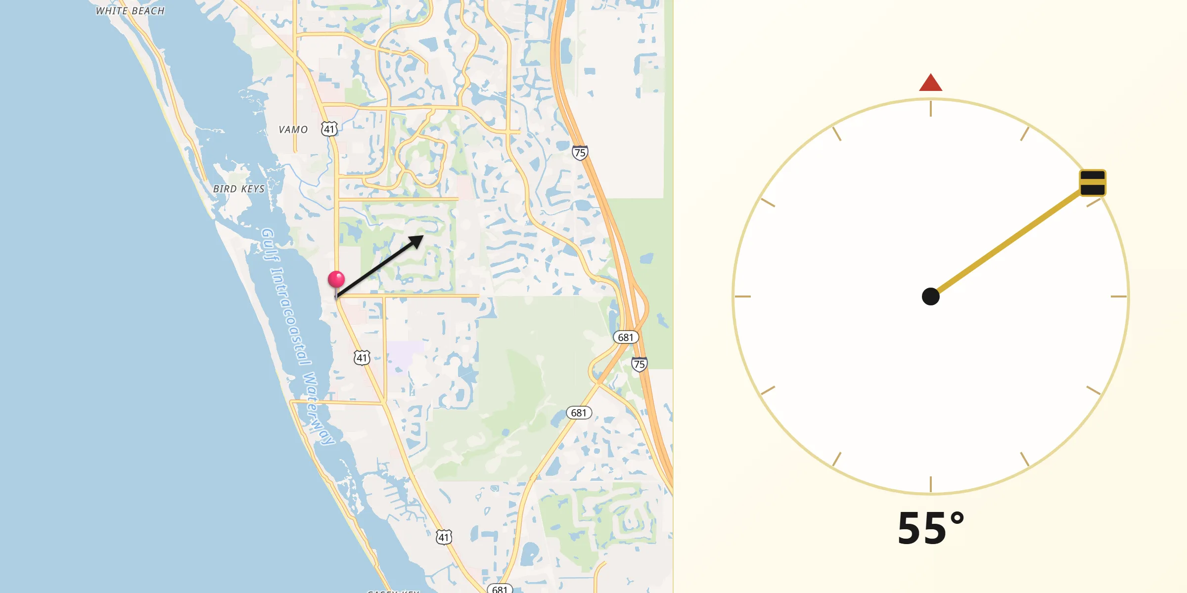 Qibla Direction from Osprey