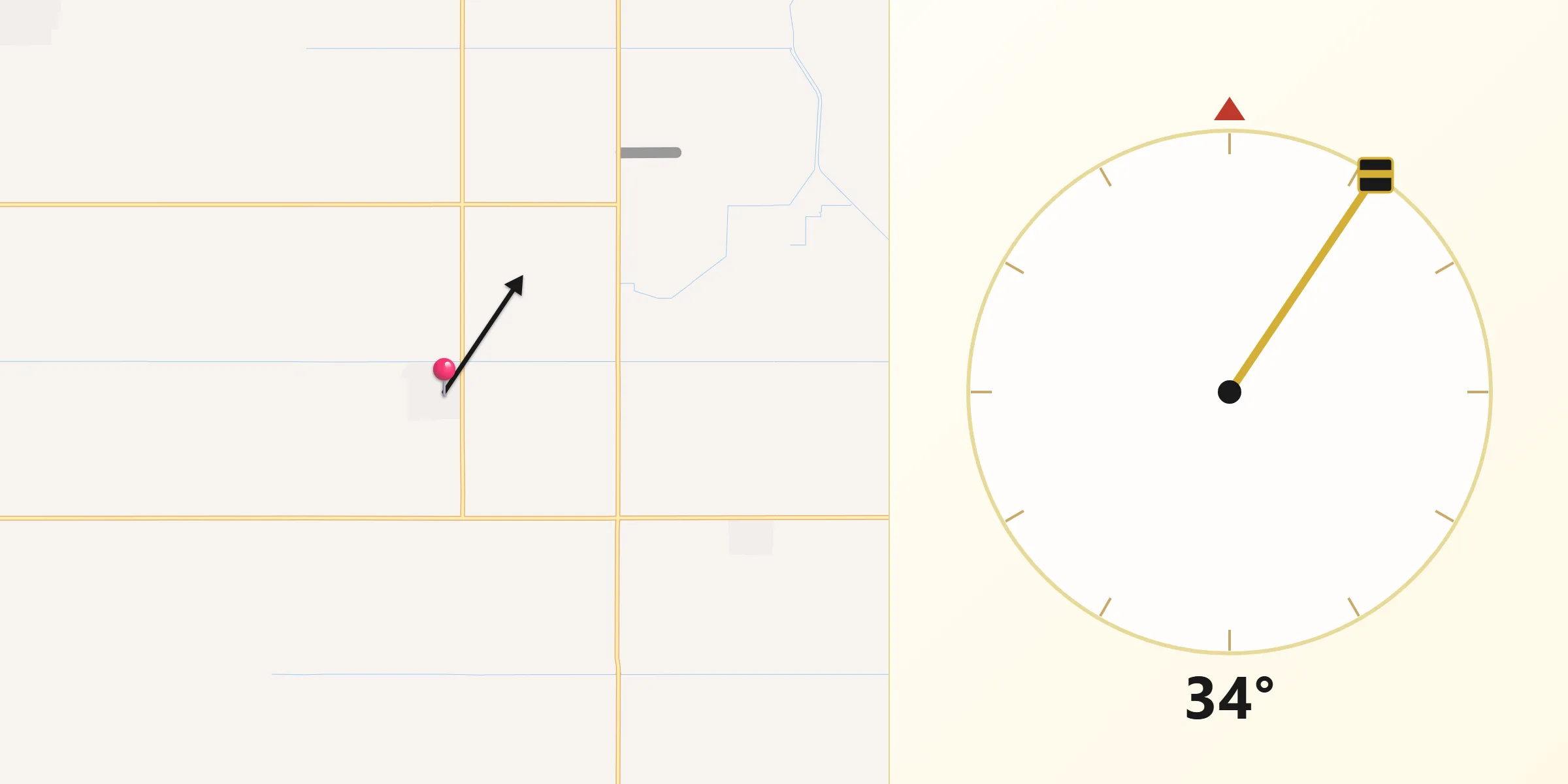 Dirección de la Qibla desde 31 de Octubre