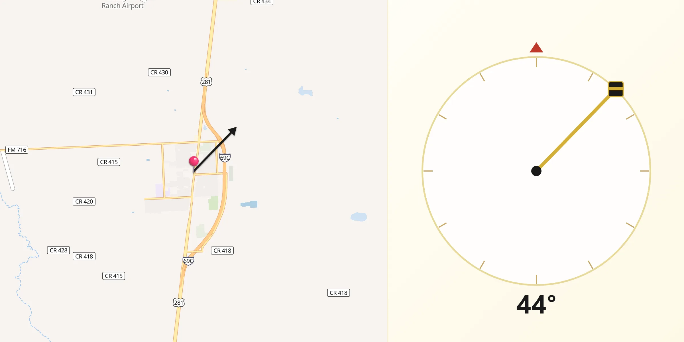Qibla Direction from Premont