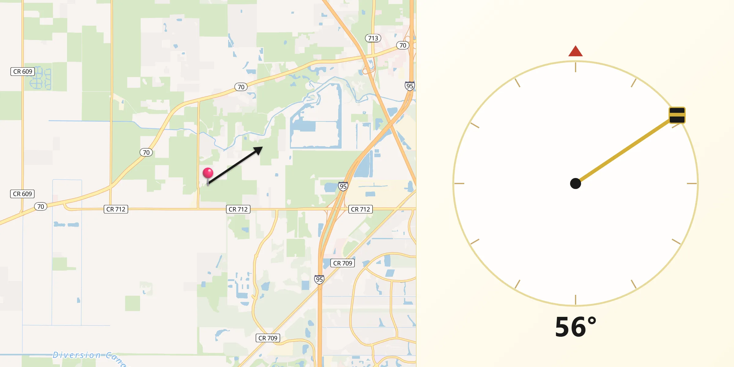 Qibla Direction from Saint Lucie