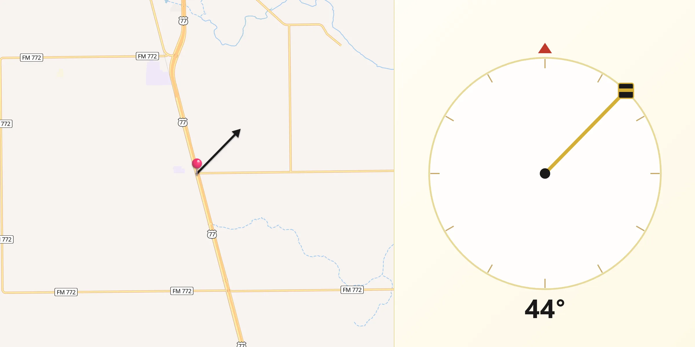 Qibla Direction from Ricardo