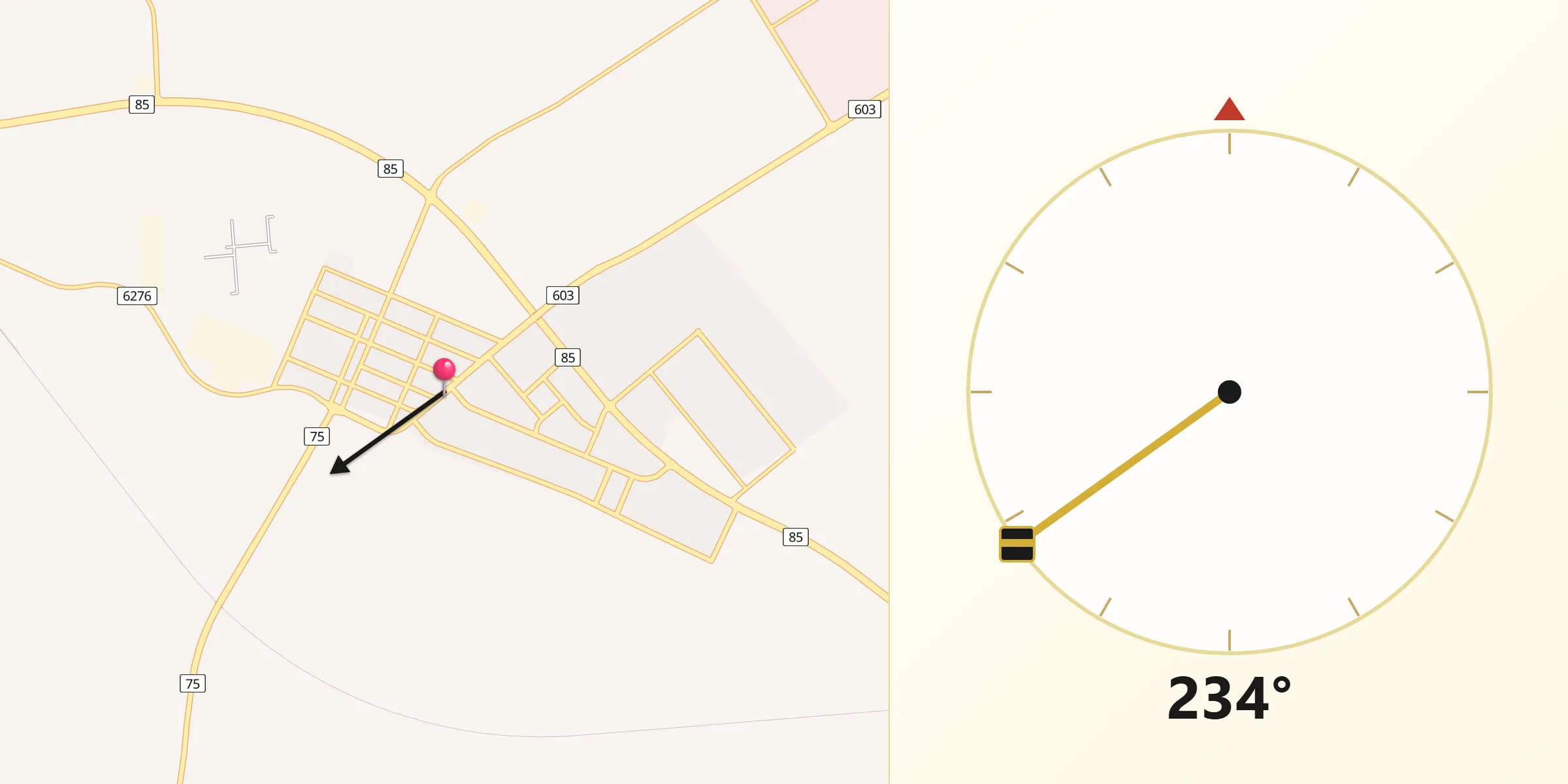 اتجاه القبلة من النعيرية