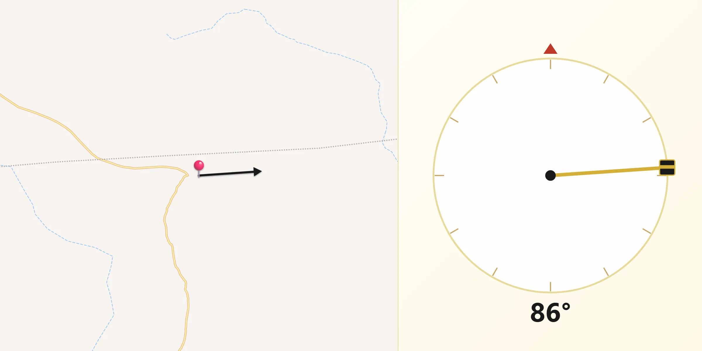 اتجاه القبلة من السمارة