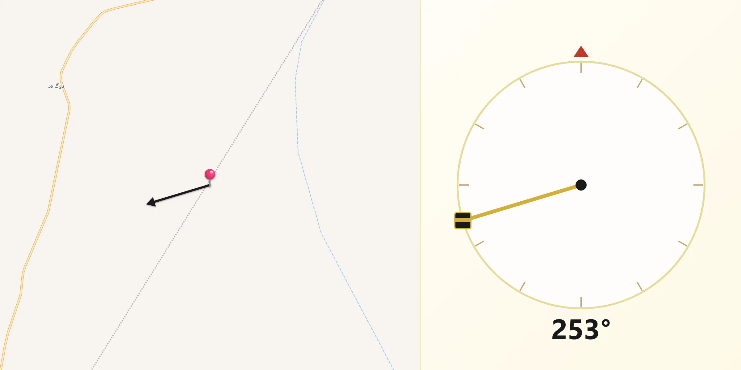 جهت قبله از Rudbar