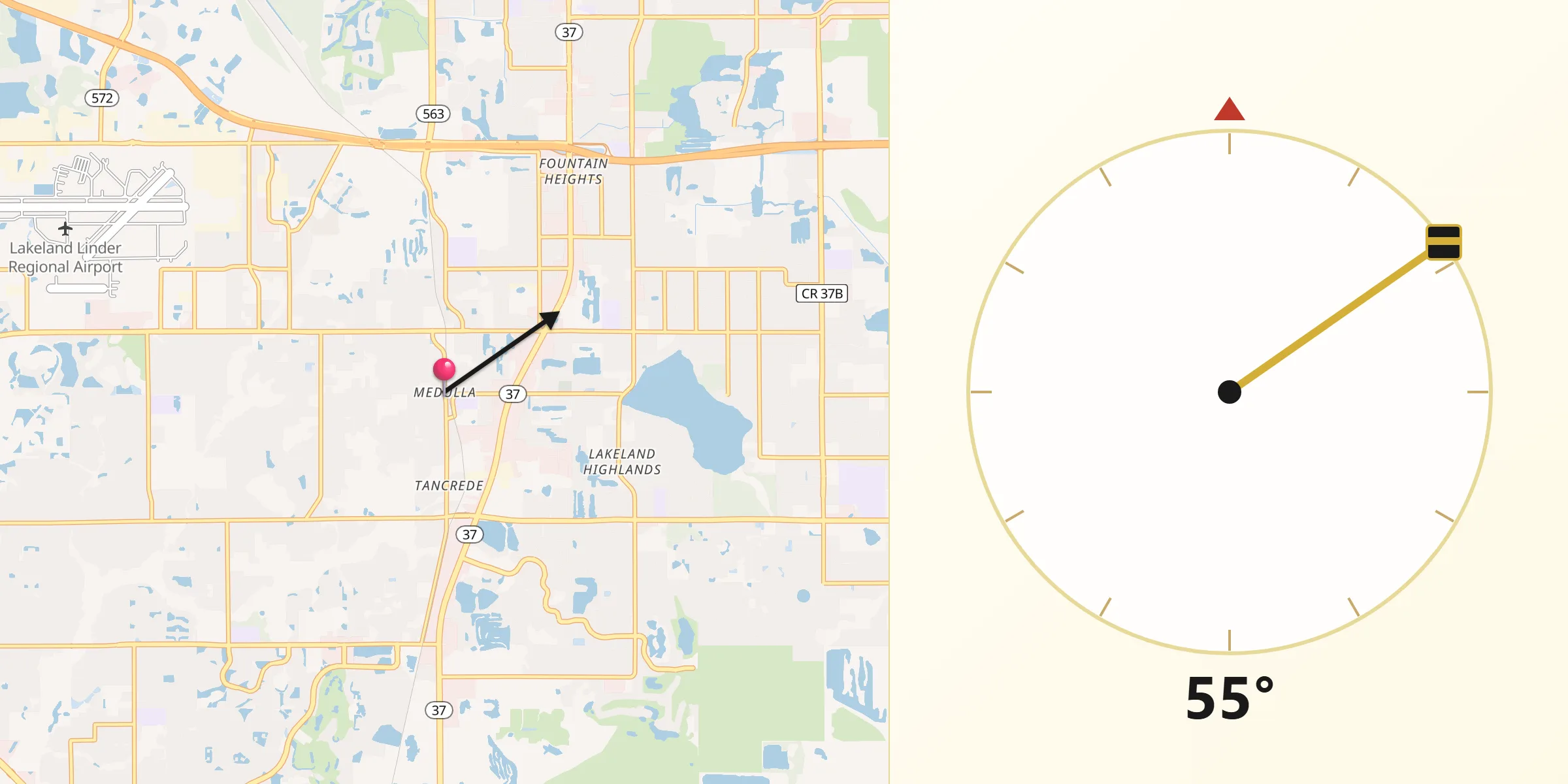 Qibla Direction from Medulla
