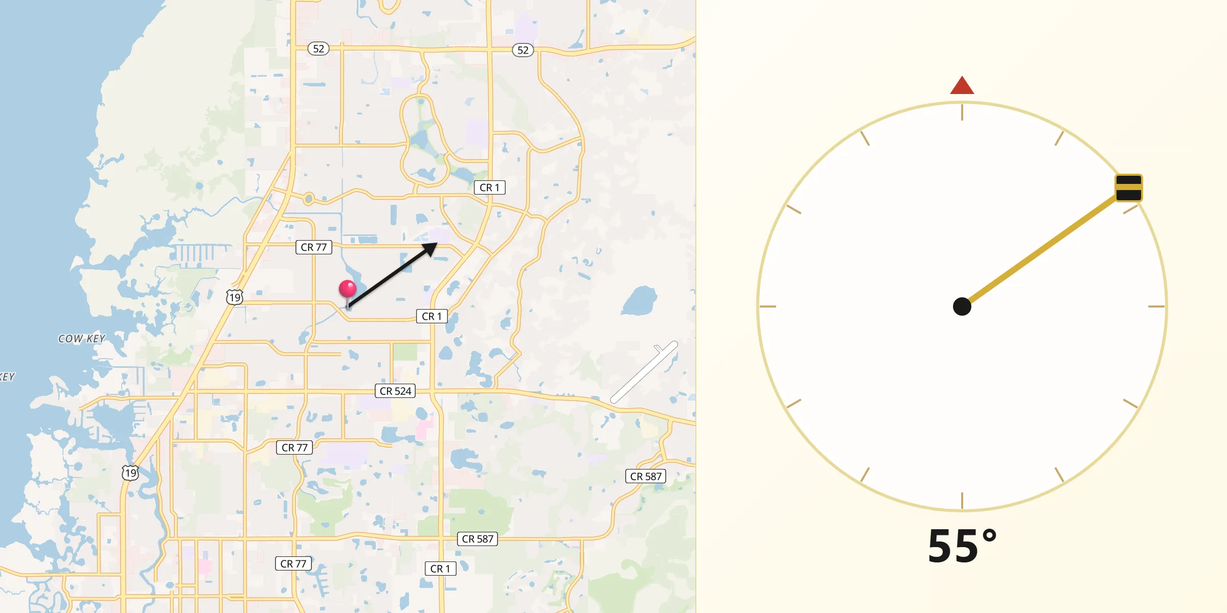 Qibla Direction from Jasmine Estates
