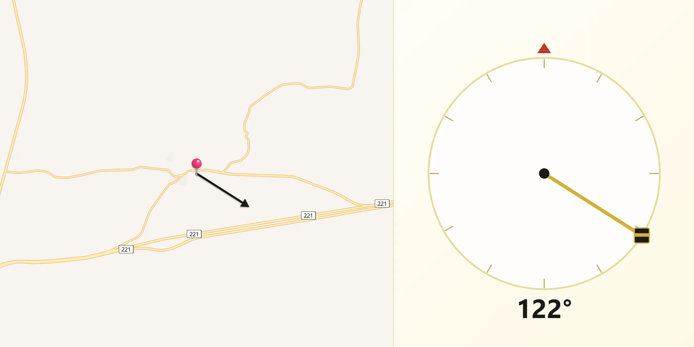 اتجاه القبلة من الباويطى