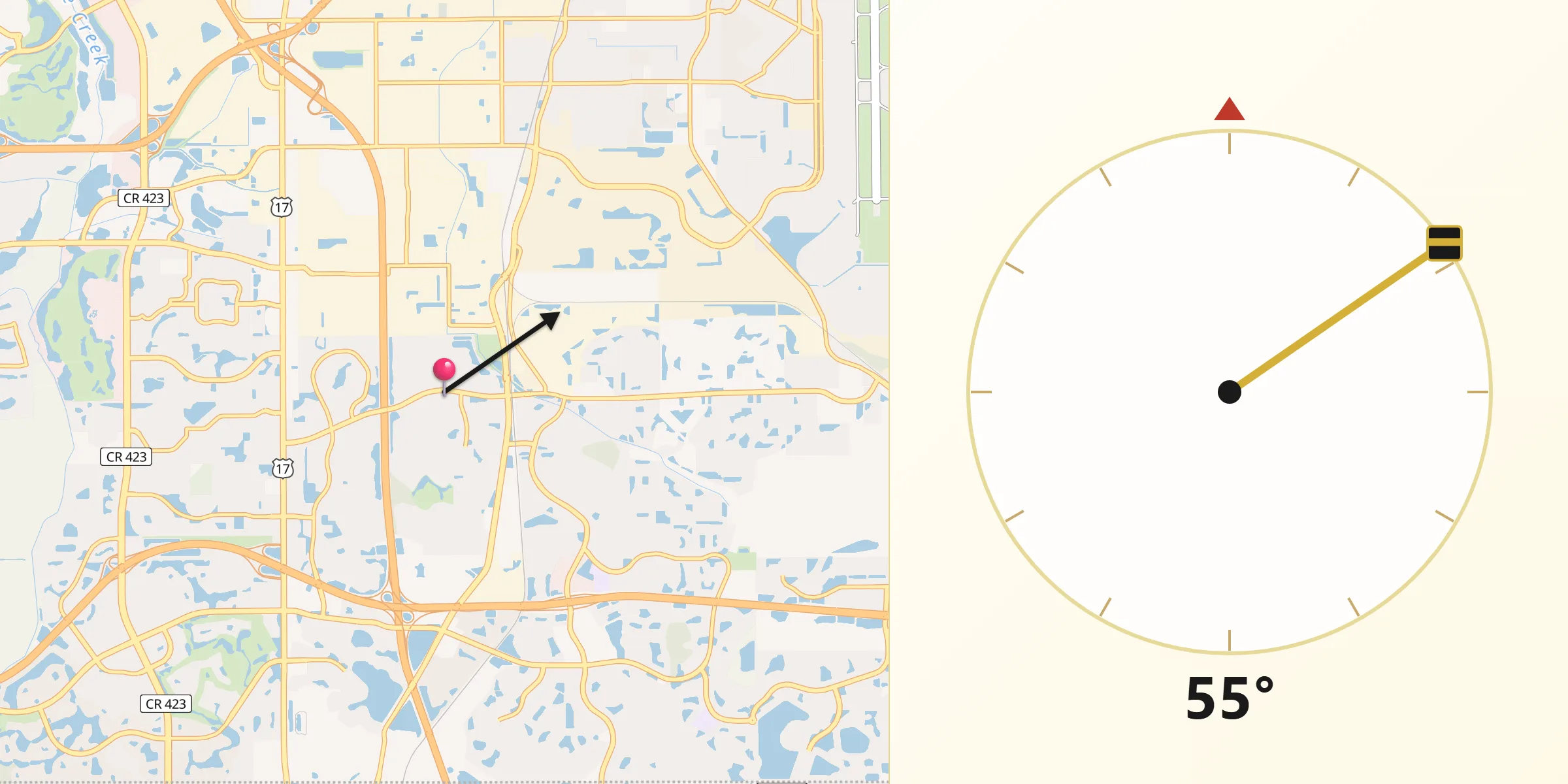 Qibla Direction from Southchase
