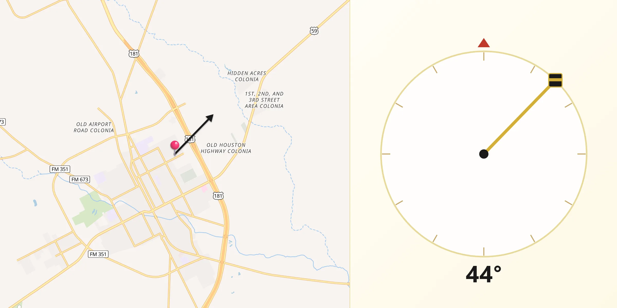 Qibla Direction from Bee