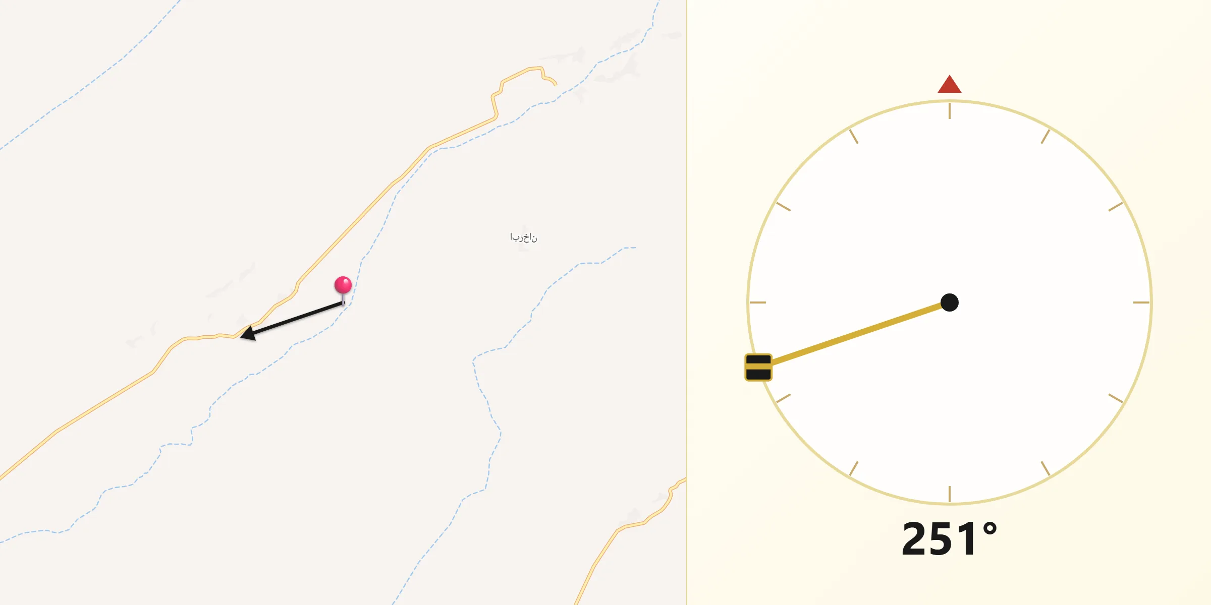 جهت قبله از بگودلی