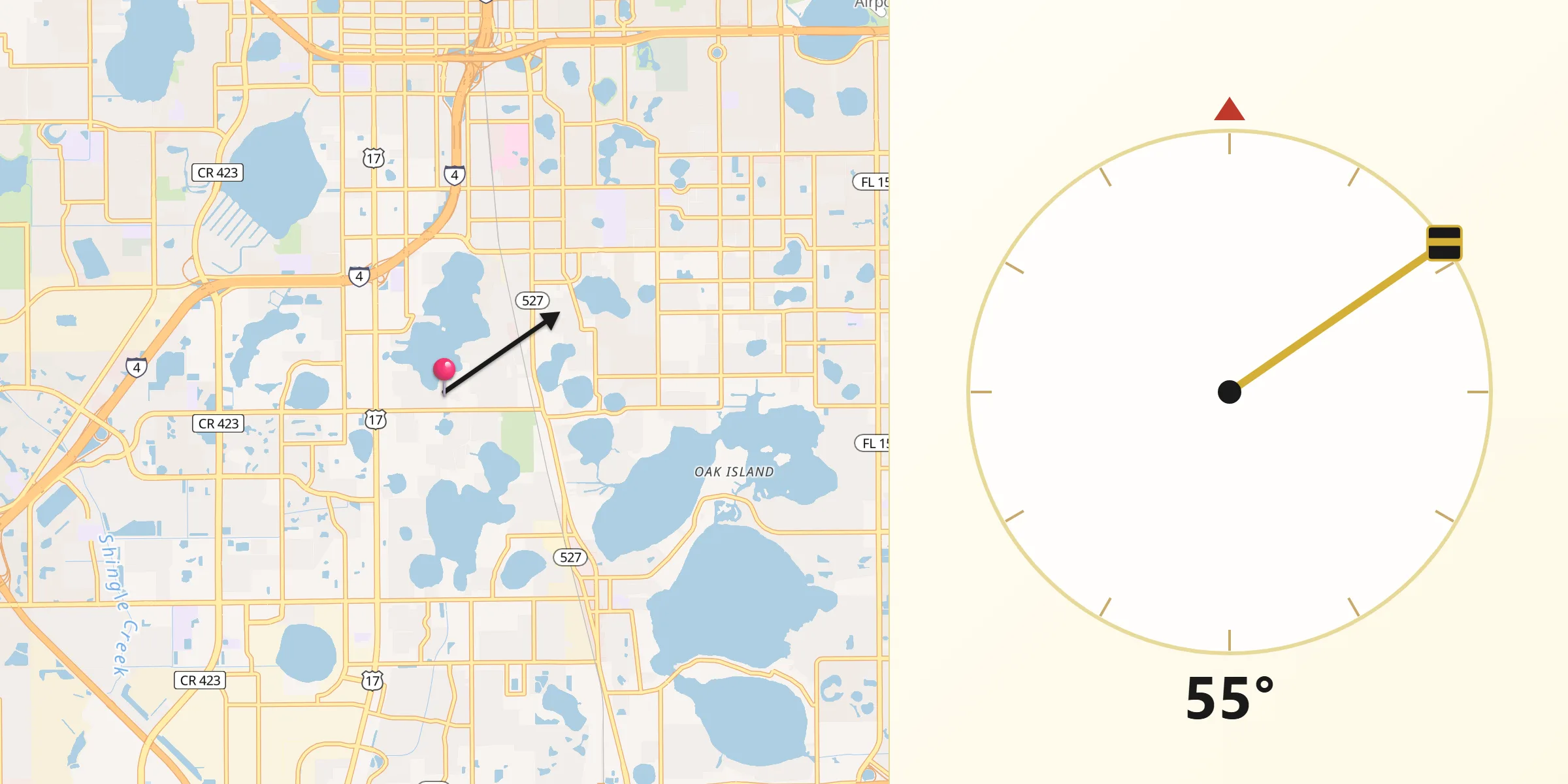 Qibla Direction from Holden Heights