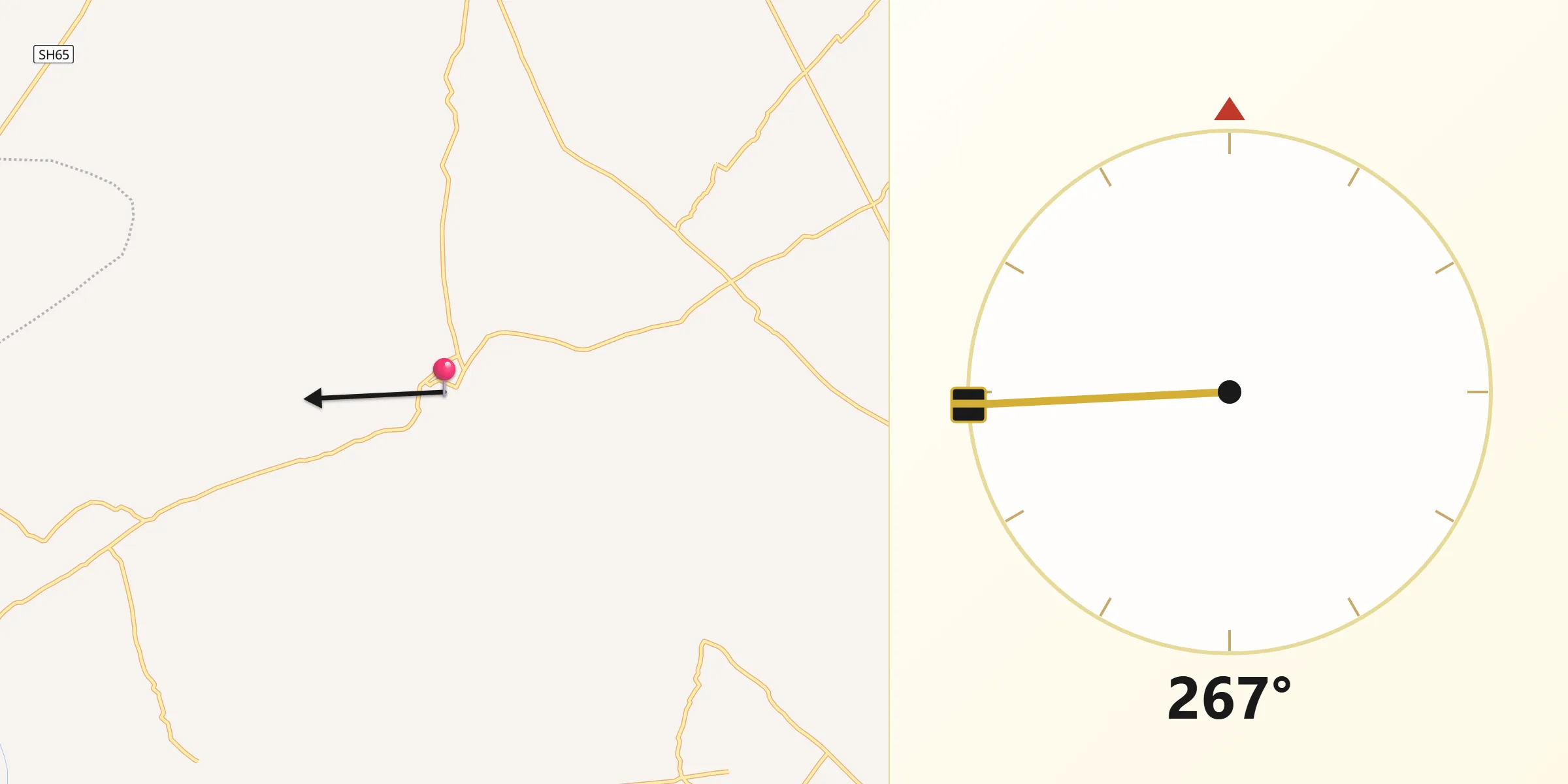 خانپور، اترپردیش سے مکہ کی سمت