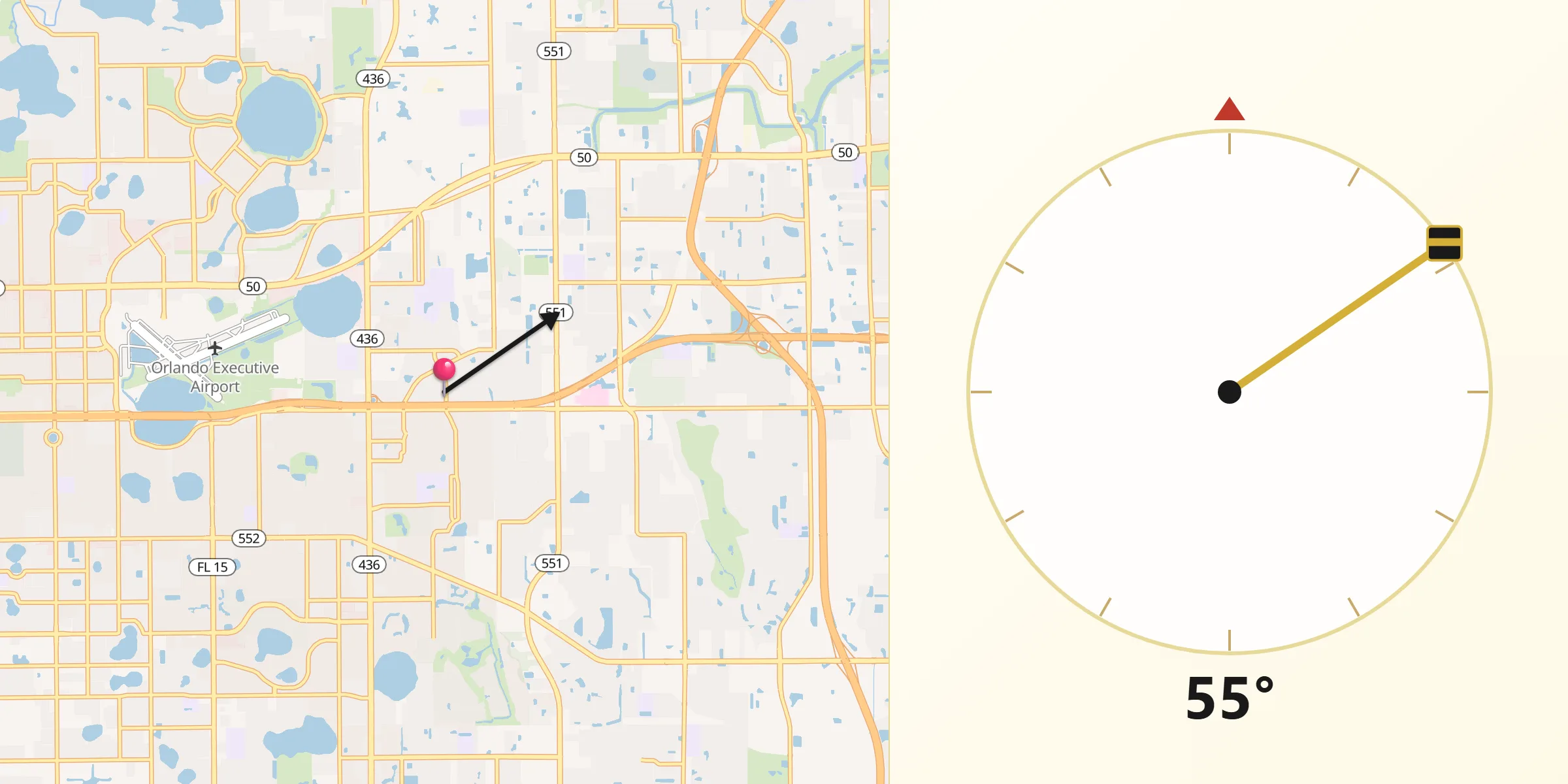 Qibla Direction from Azalea Park