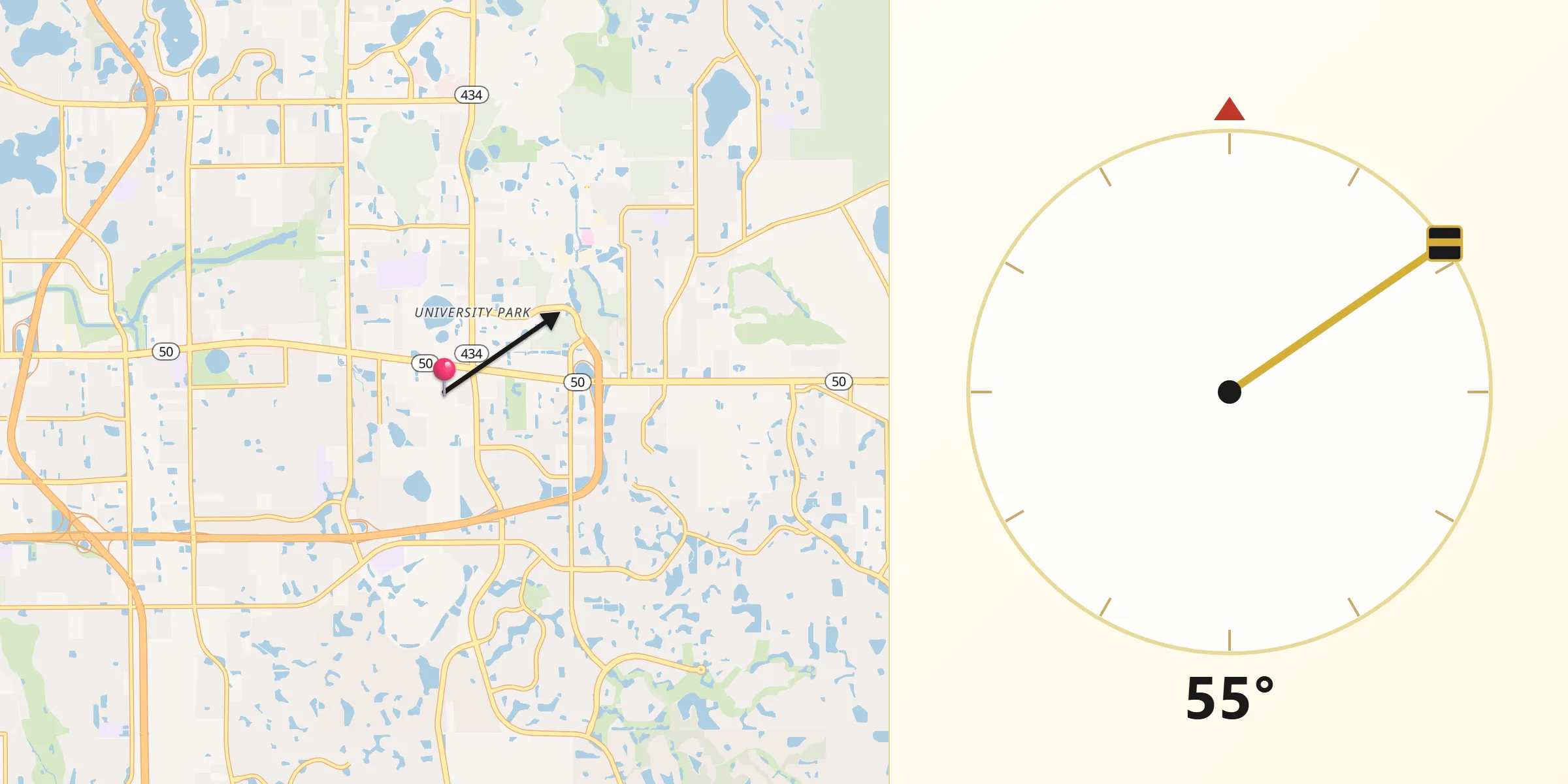 Qibla Direction from Alafaya
