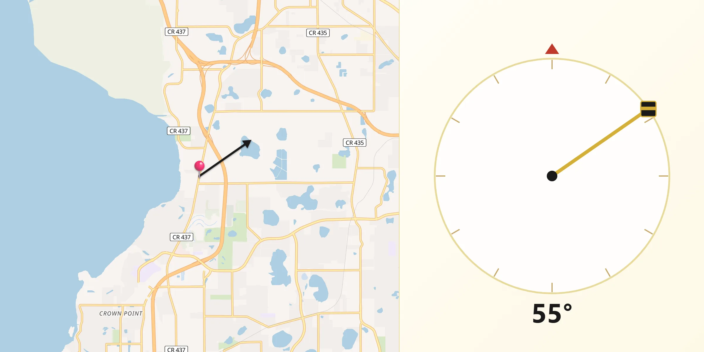 Qibla Direction from Paradise Heights