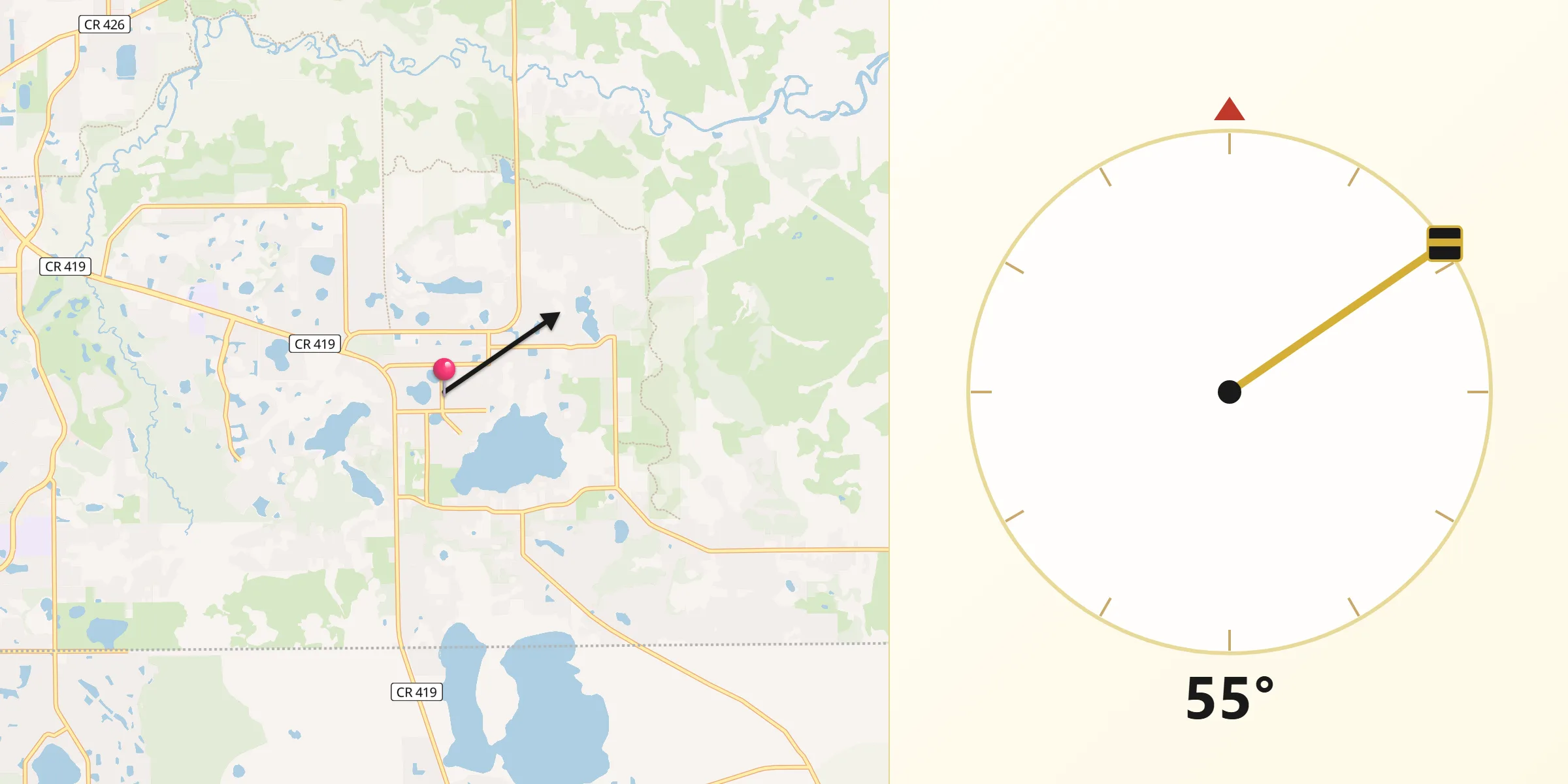 Qibla Direction from Chuluota