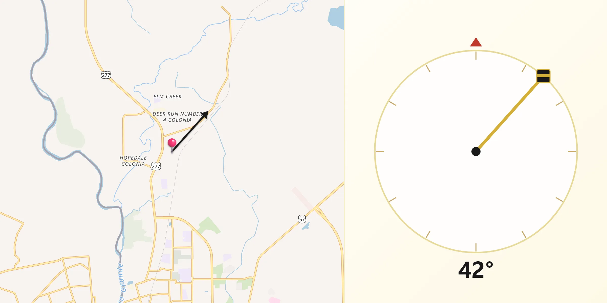 Qibla Direction from Siesta Acres
