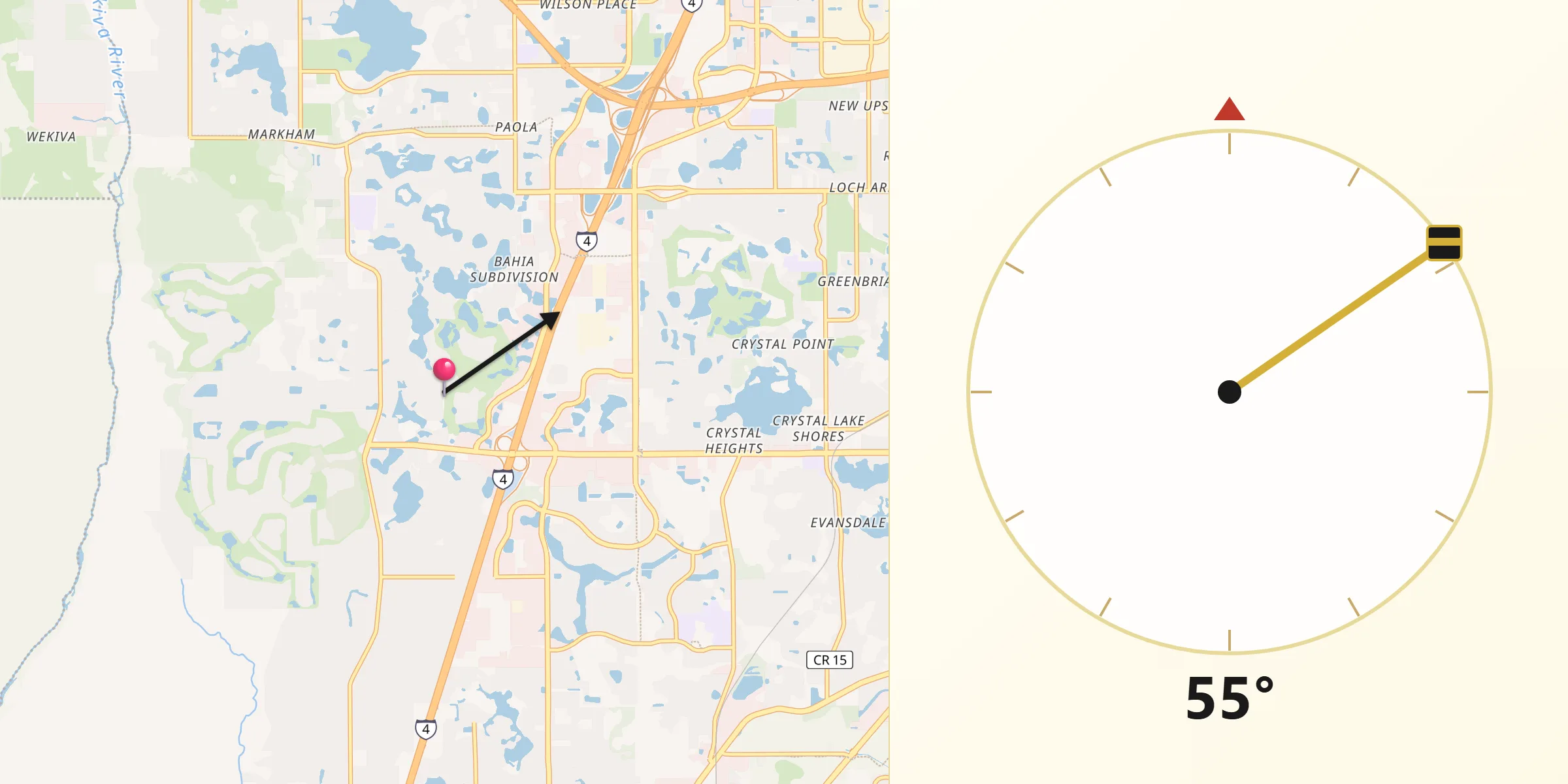 Qibla Direction from Heathrow