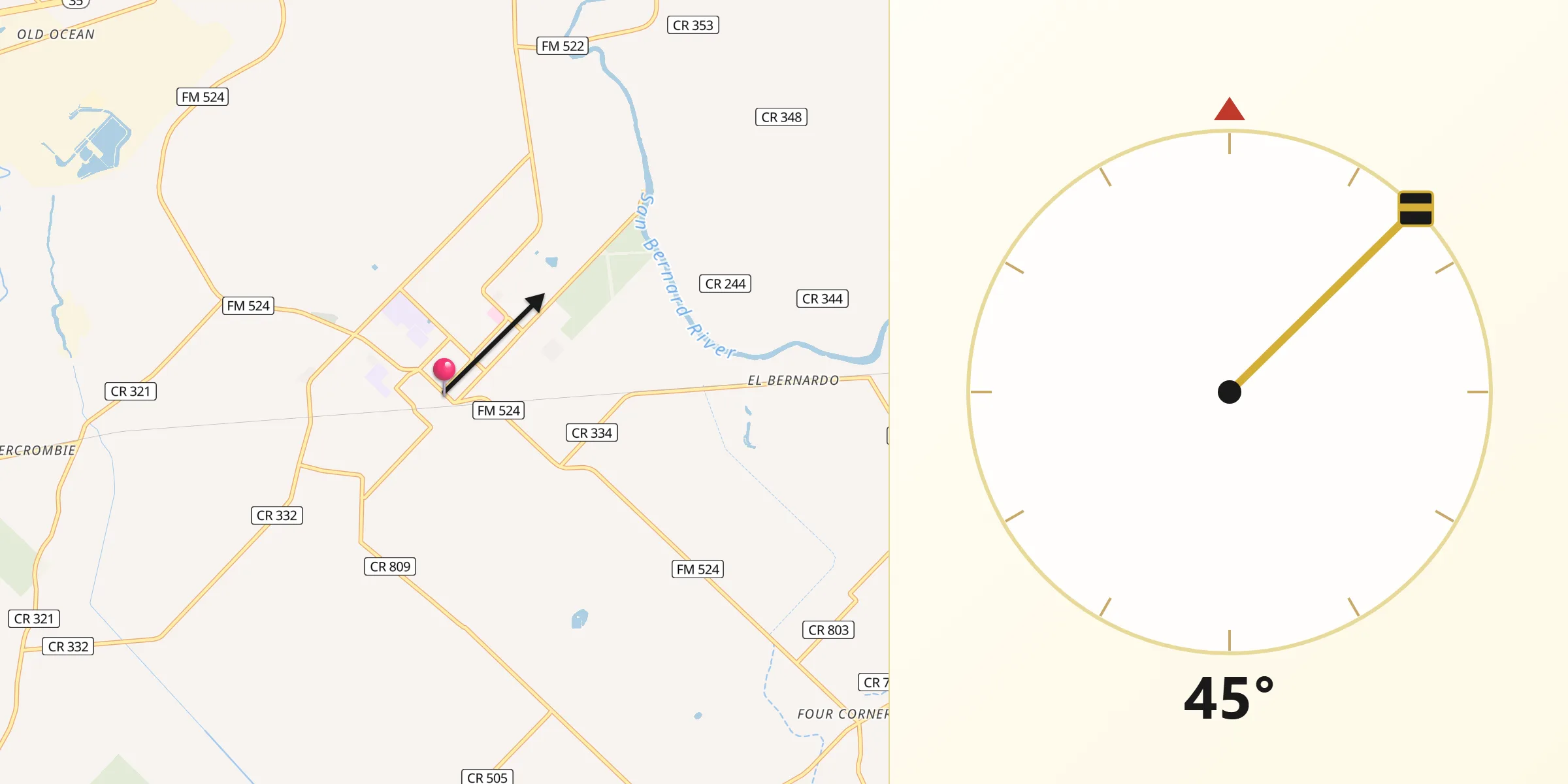 Qibla Direction from Sweeny