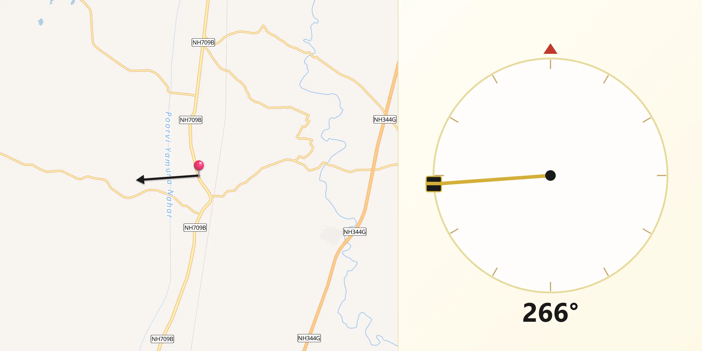 Kishanpur baral থেকে কিবলার দিক