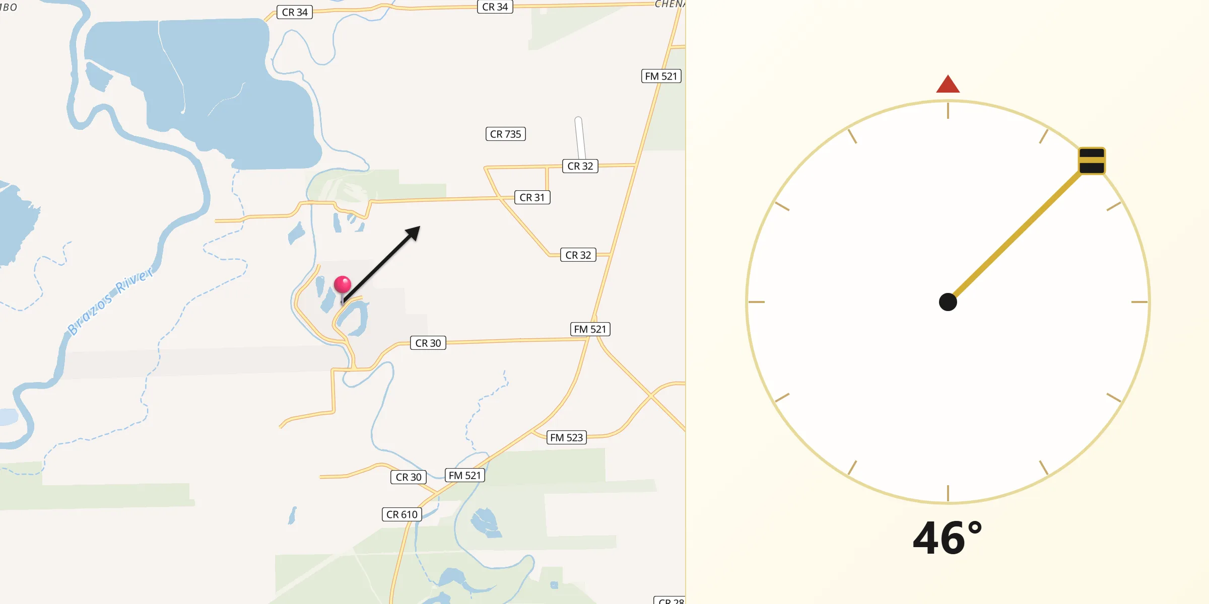 Qibla Direction from Holiday Lakes