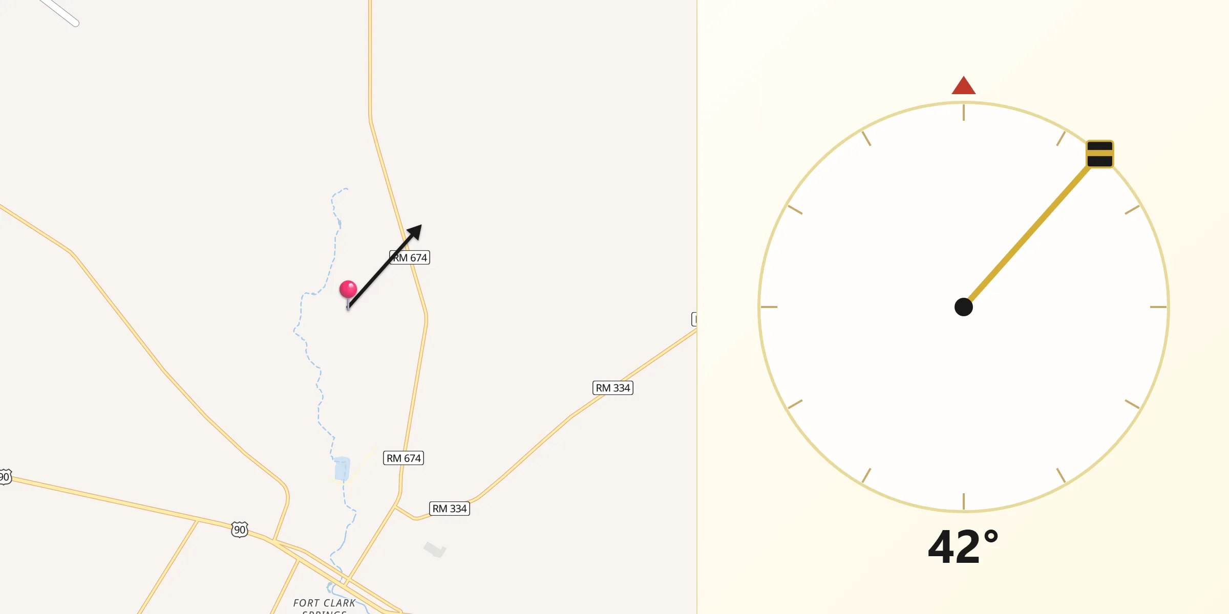 Qibla Direction from Kinney