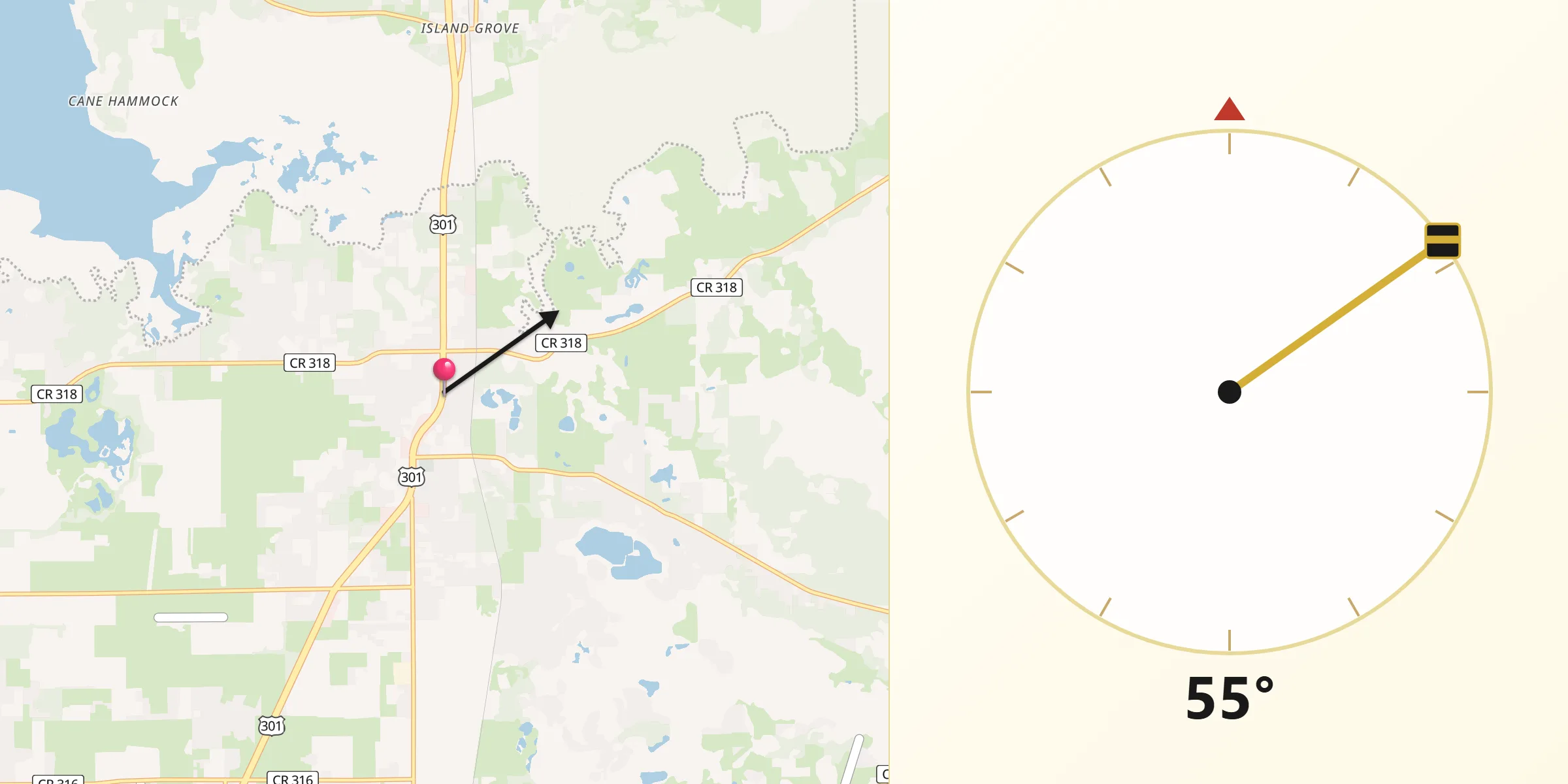 Qibla Direction from Citra