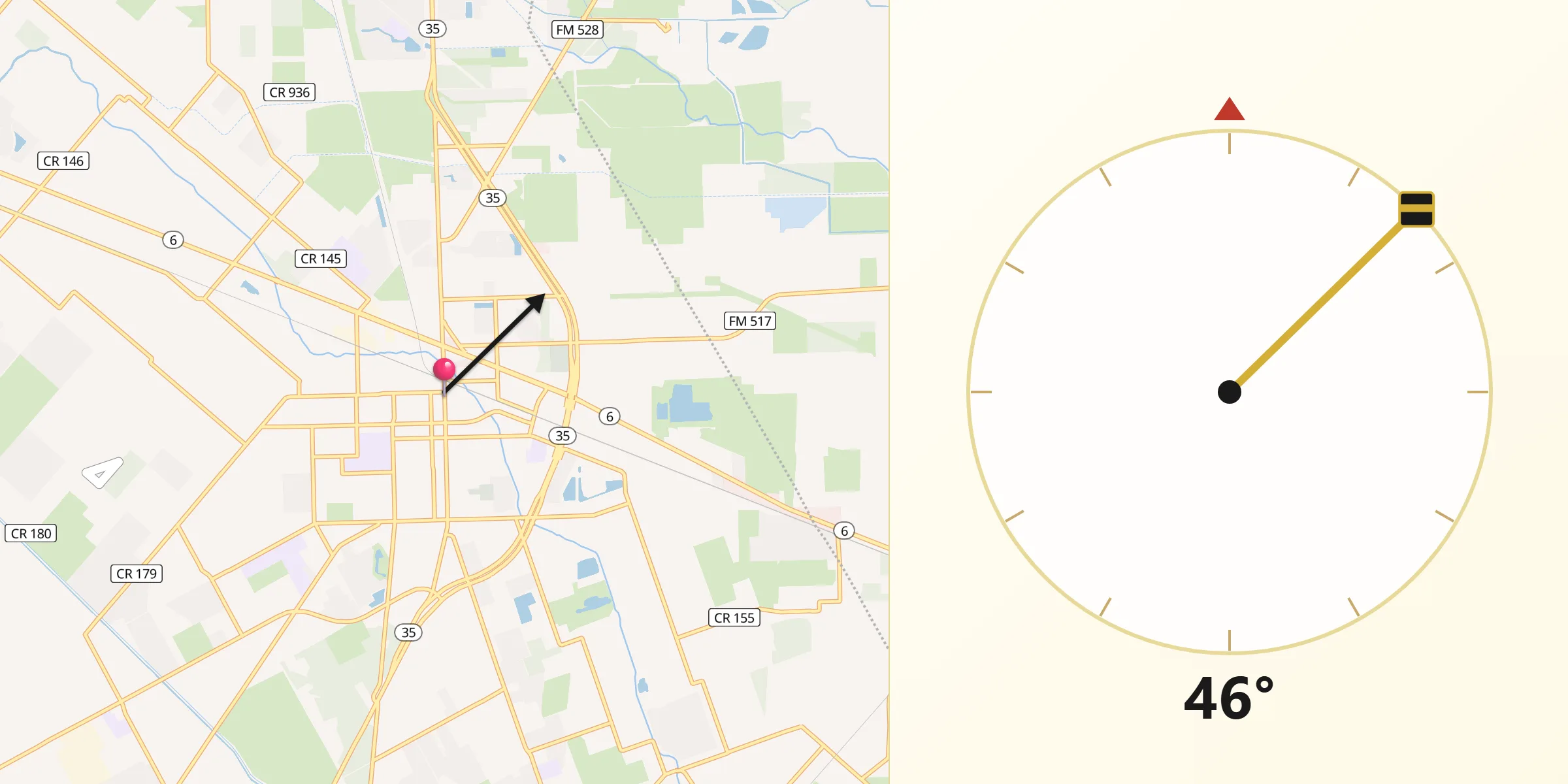 Qibla Direction from Alvin