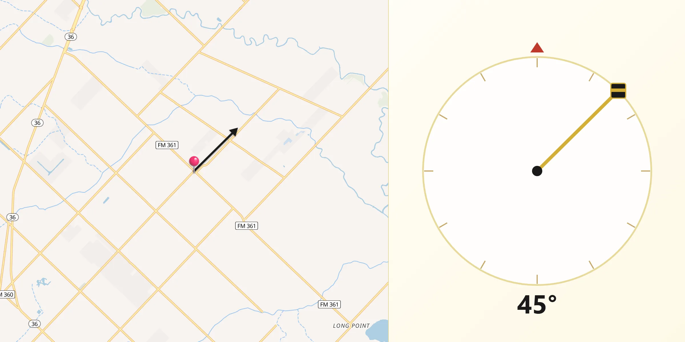 Qibla Direction from Fairchilds