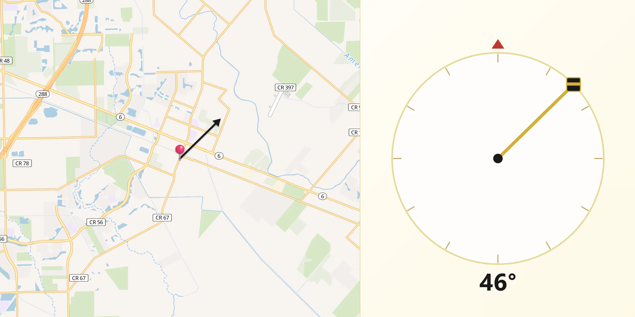Qibla Direction from Manvel