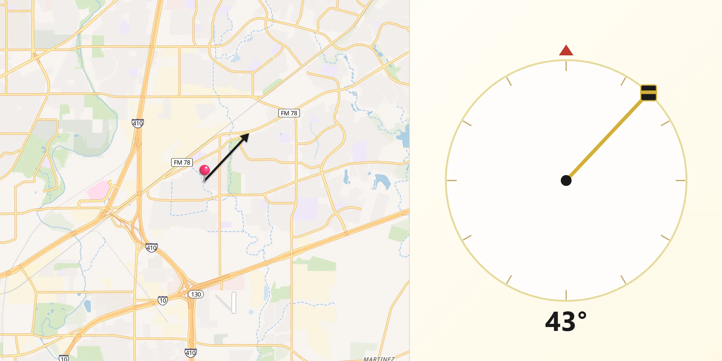 Qibla Direction from Kirby