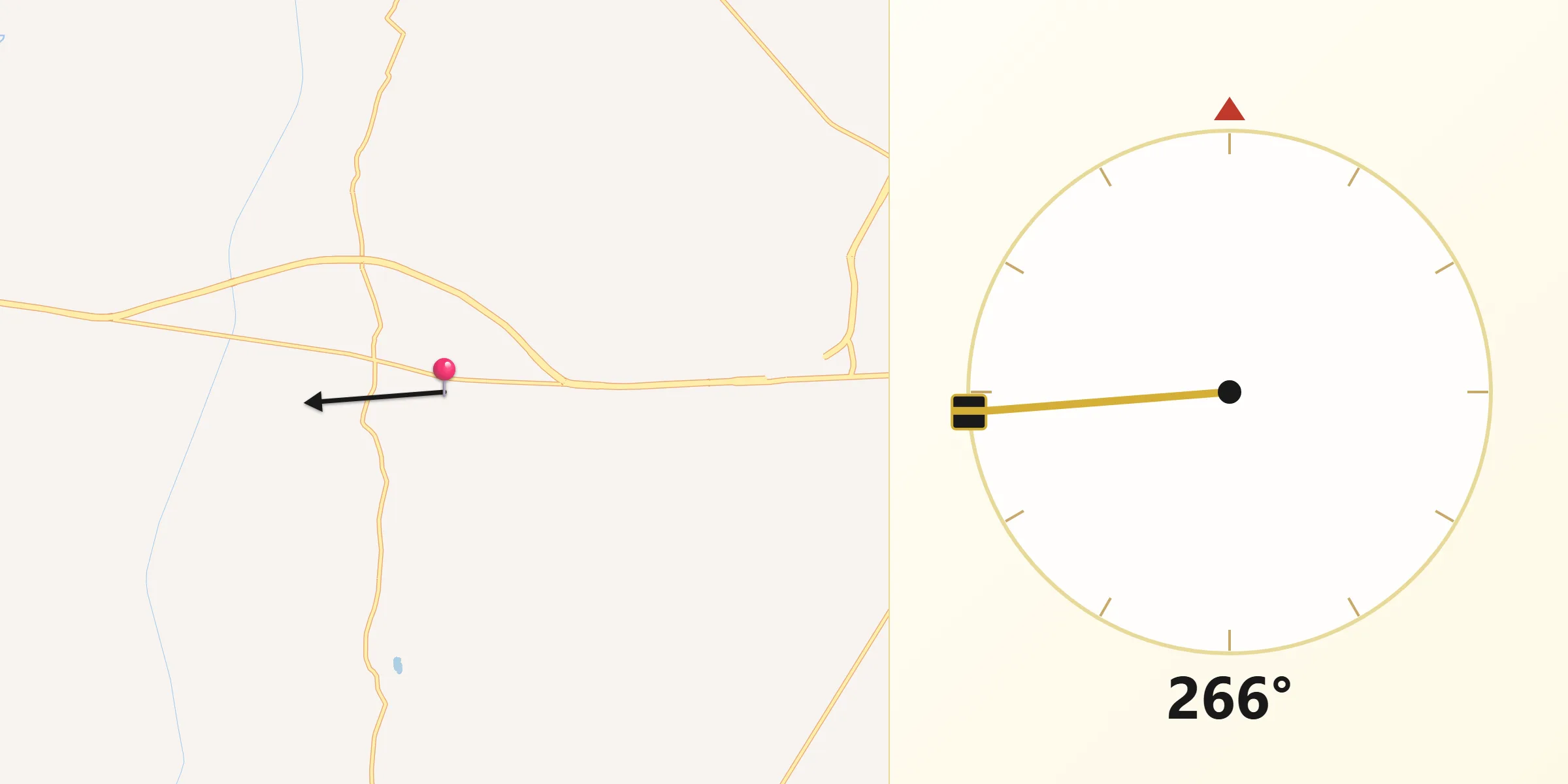 बघरा से मक्का की दिशा