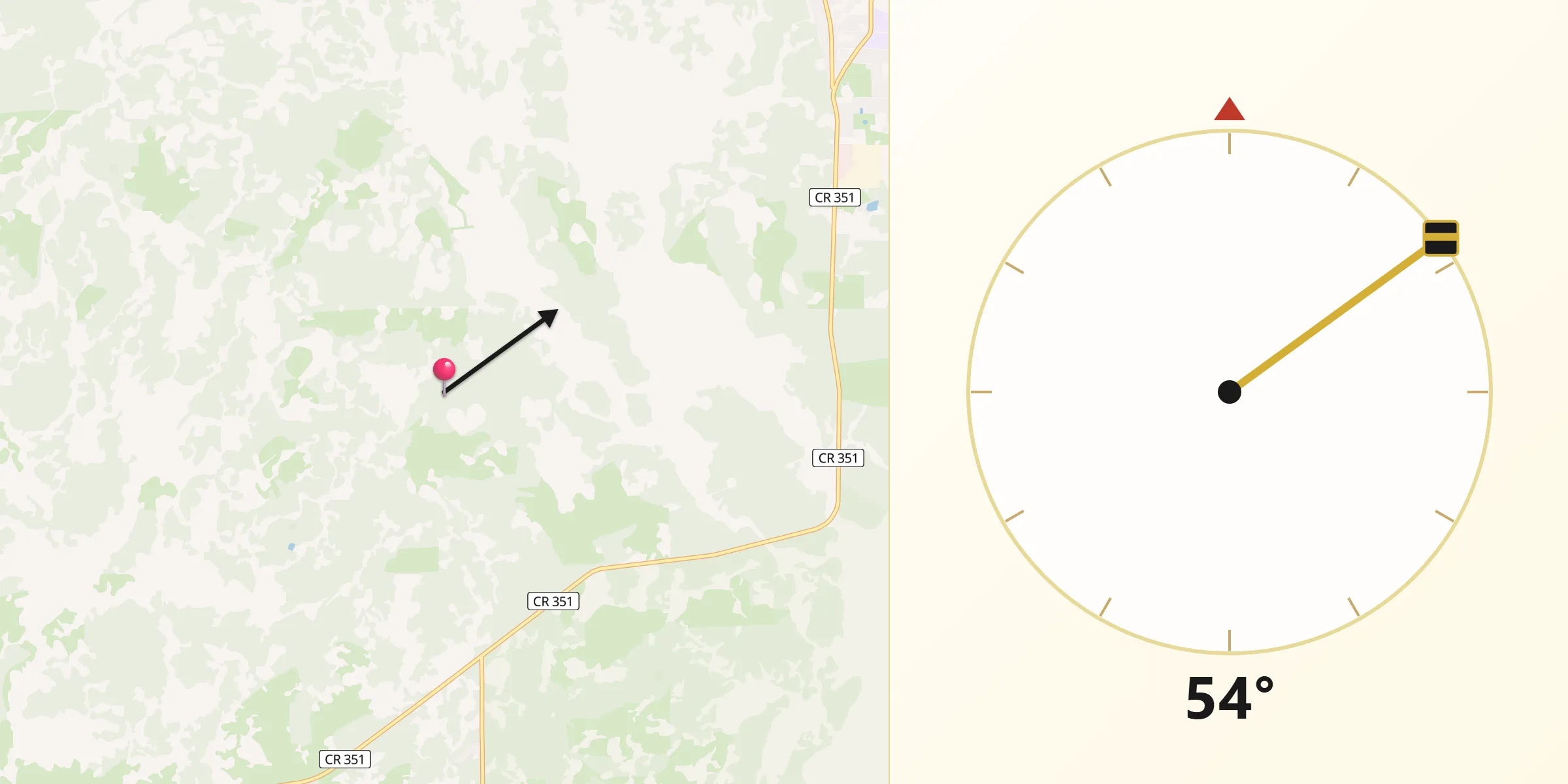 Qibla Direction from Dixie