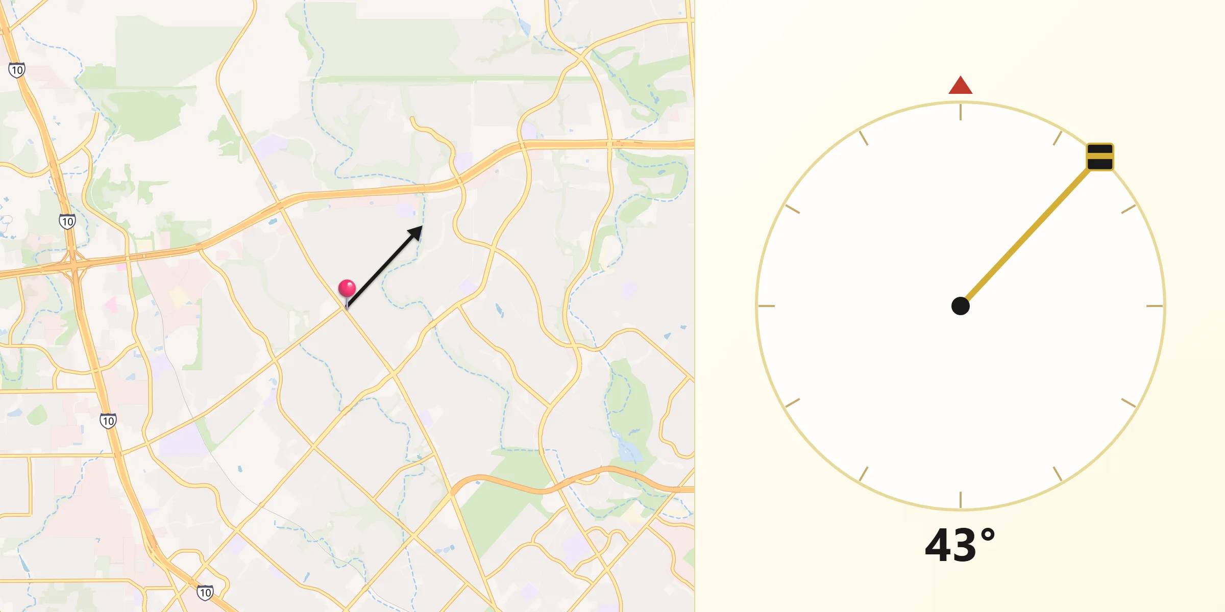 Qibla Direction from Shavano Park