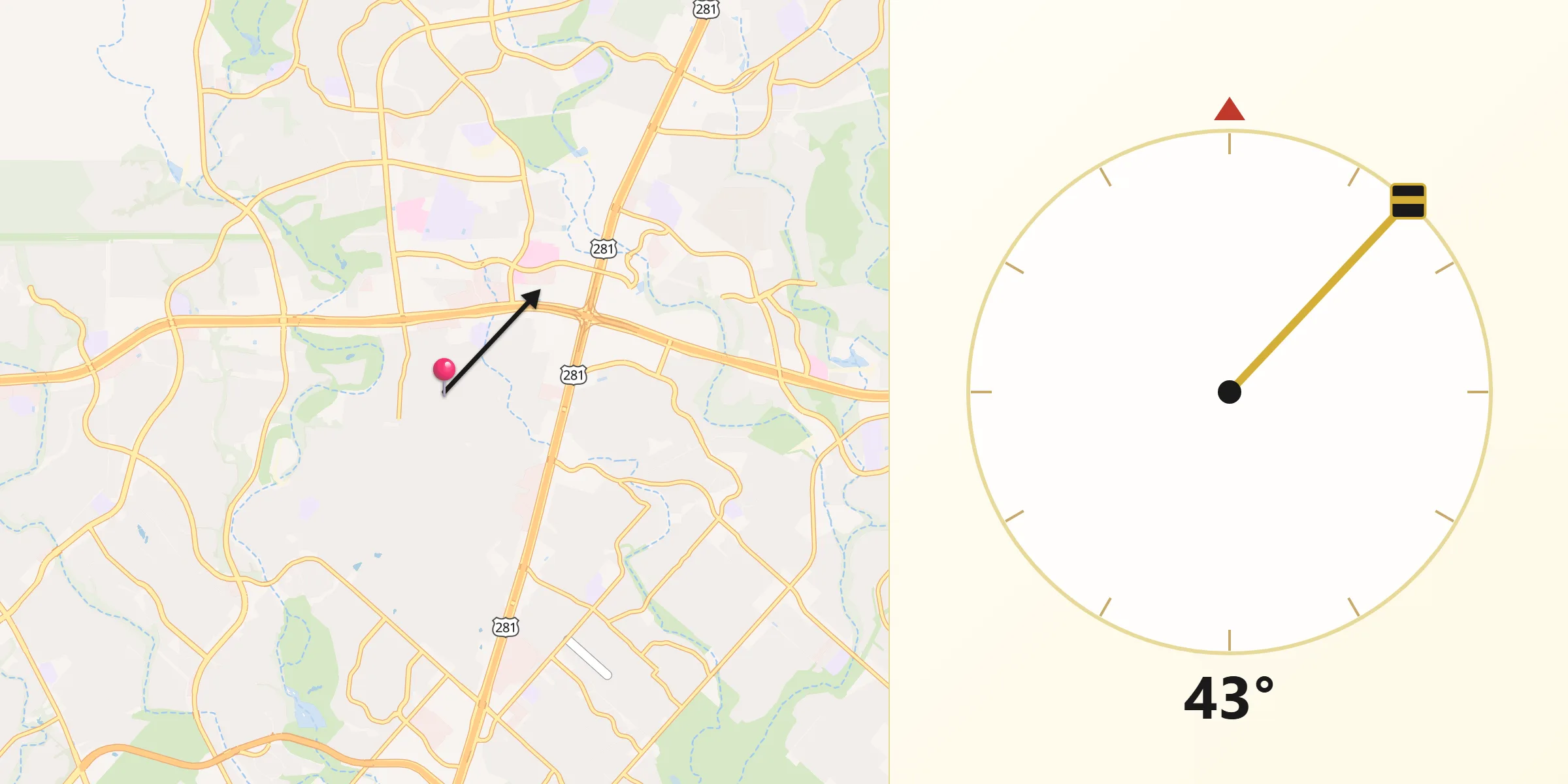 Qibla Direction from Hollywood Park